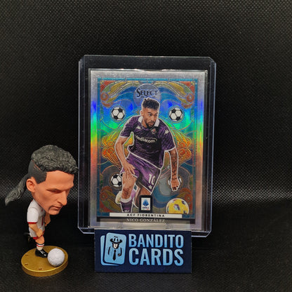 2023-24 Panini Select Serie A Nico Gonzalez Stained Glass SPP - Fiorentina