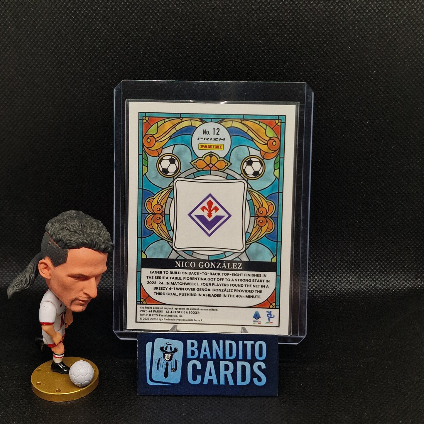 2023-24 Panini Select Serie A Nico Gonzalez Stained Glass SPP - Fiorentina