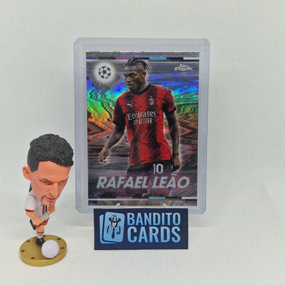 2023-24 Topps Chrome Rafael Leao White Noise SSP - AC Milan - Banditocards