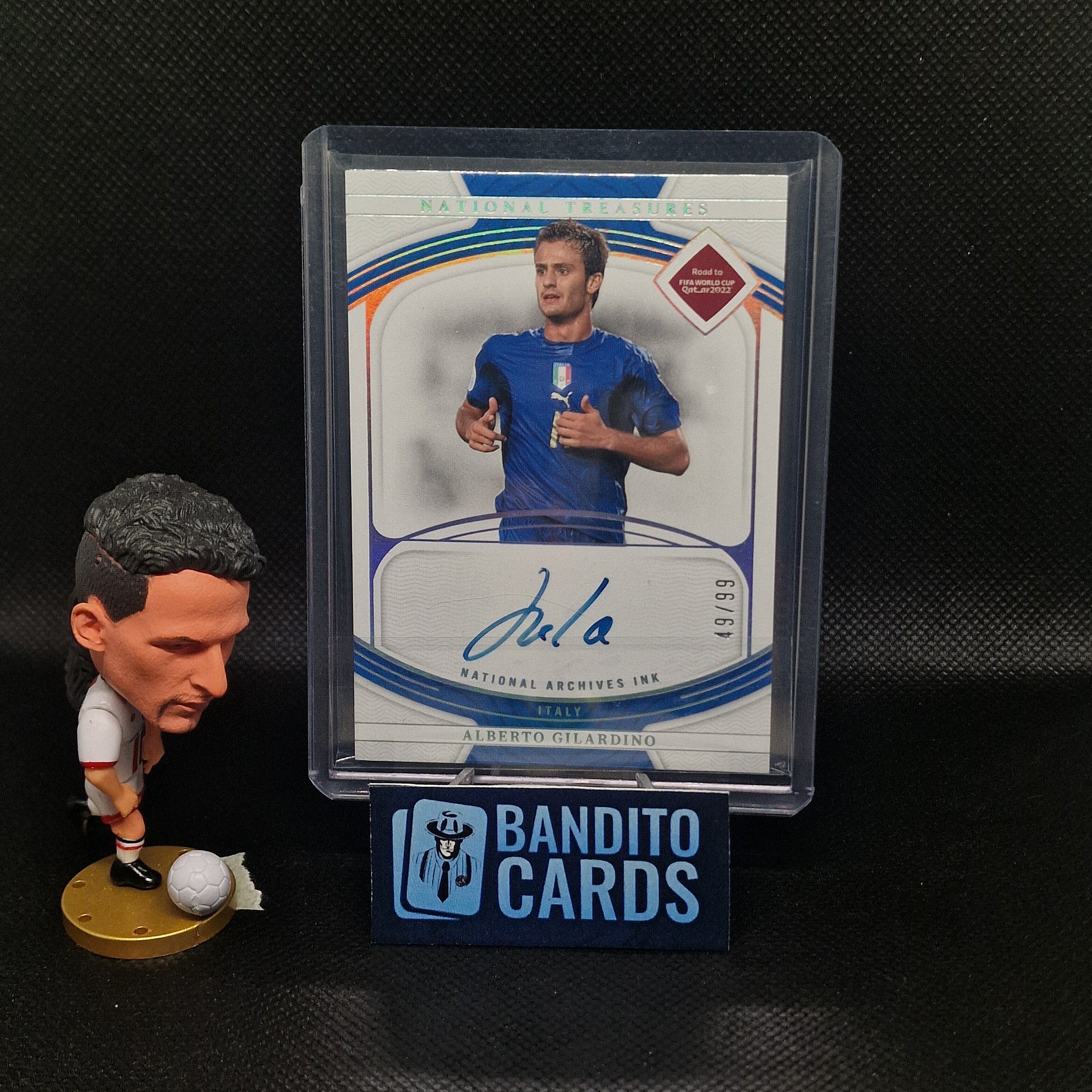 2022 Panini National Treasure Alberto Gilardino auto on card /99 - Italy - Banditocards