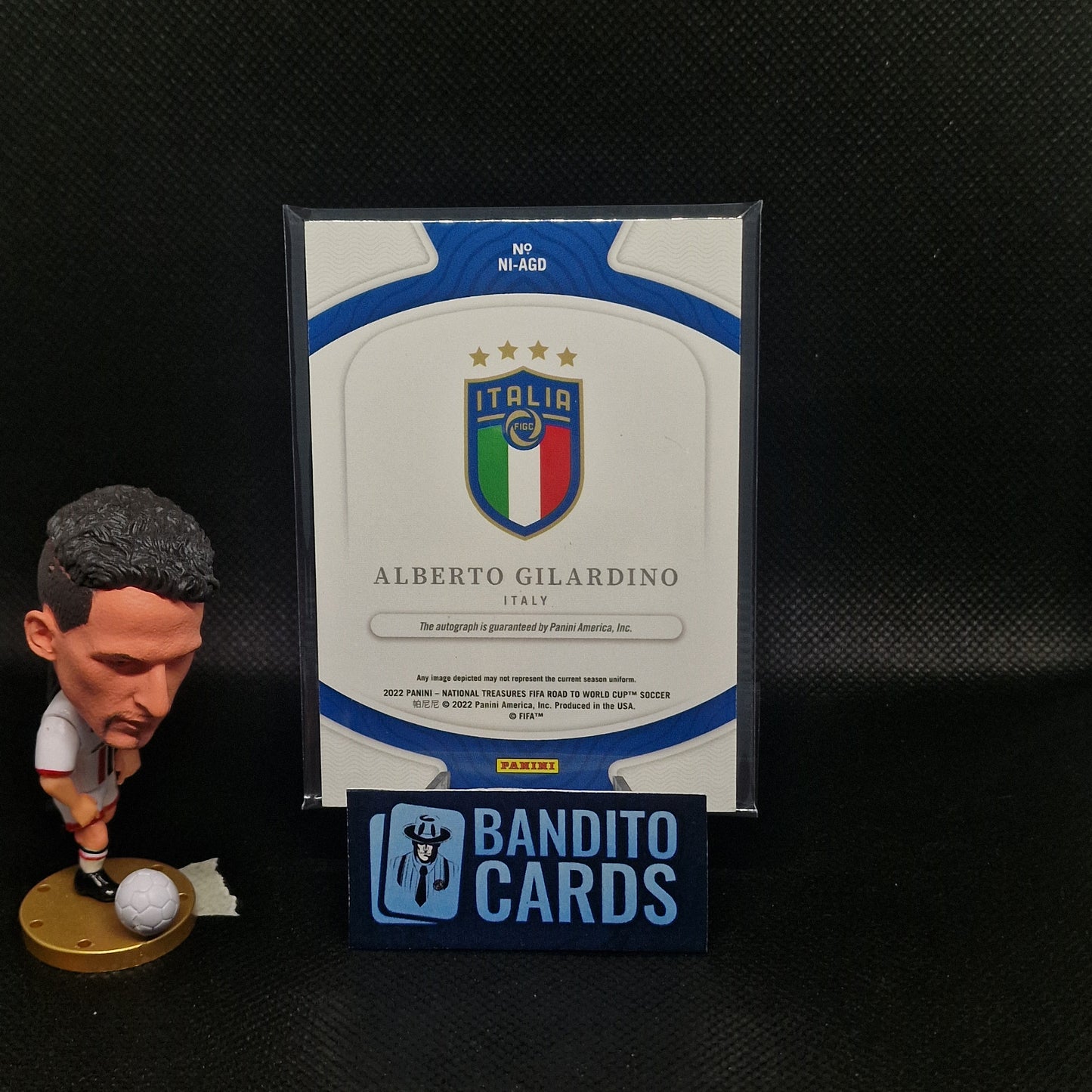 2022 Panini National Treasure Alberto Gilardino auto on card /99 - Italy - Banditocards