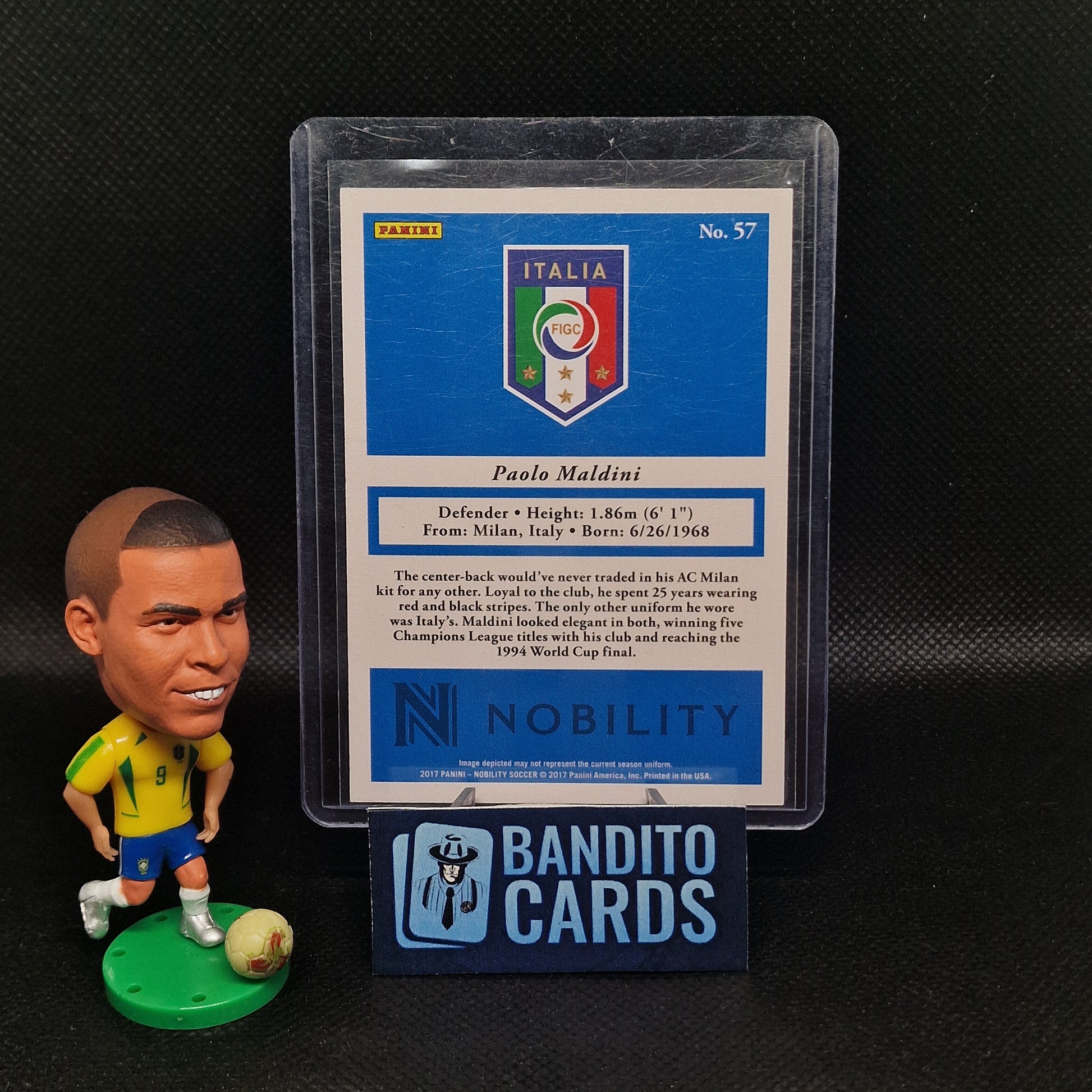 2017 Panini Nobility Paolo Maldini /75 - Italy - Banditocards