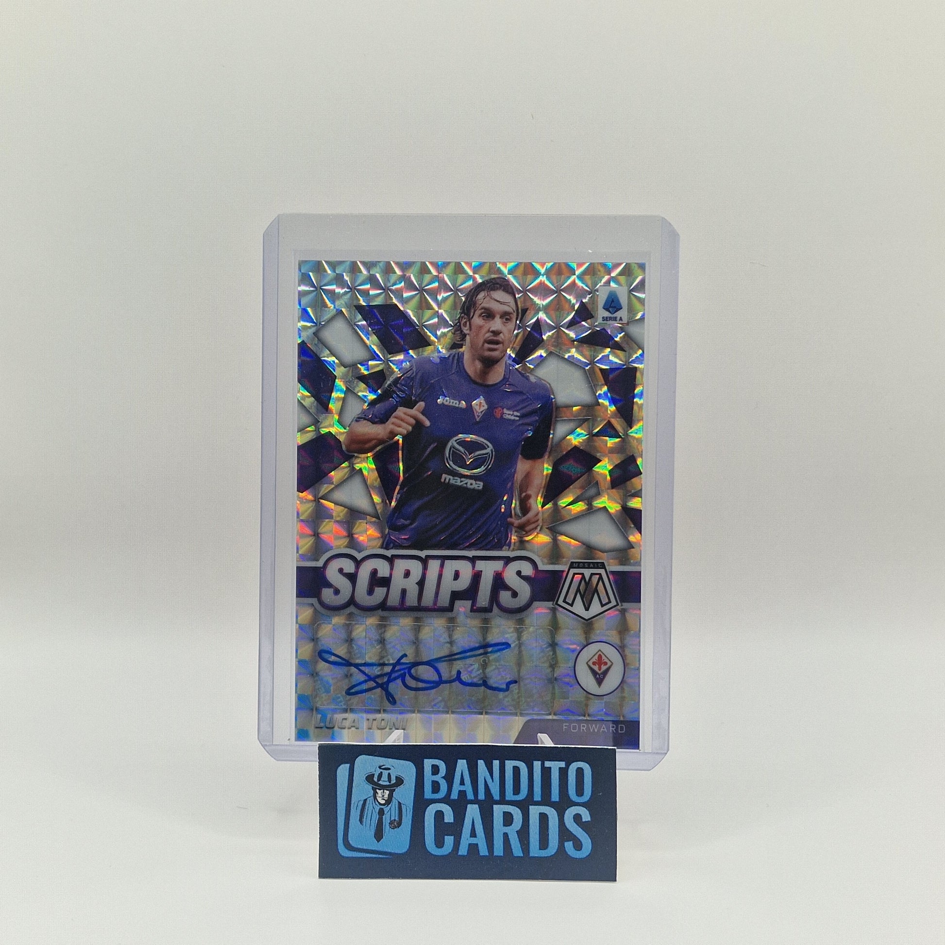 2020-21 Panini Mosaic Scripts Luca Toni auto - Fiorentina - Banditocards