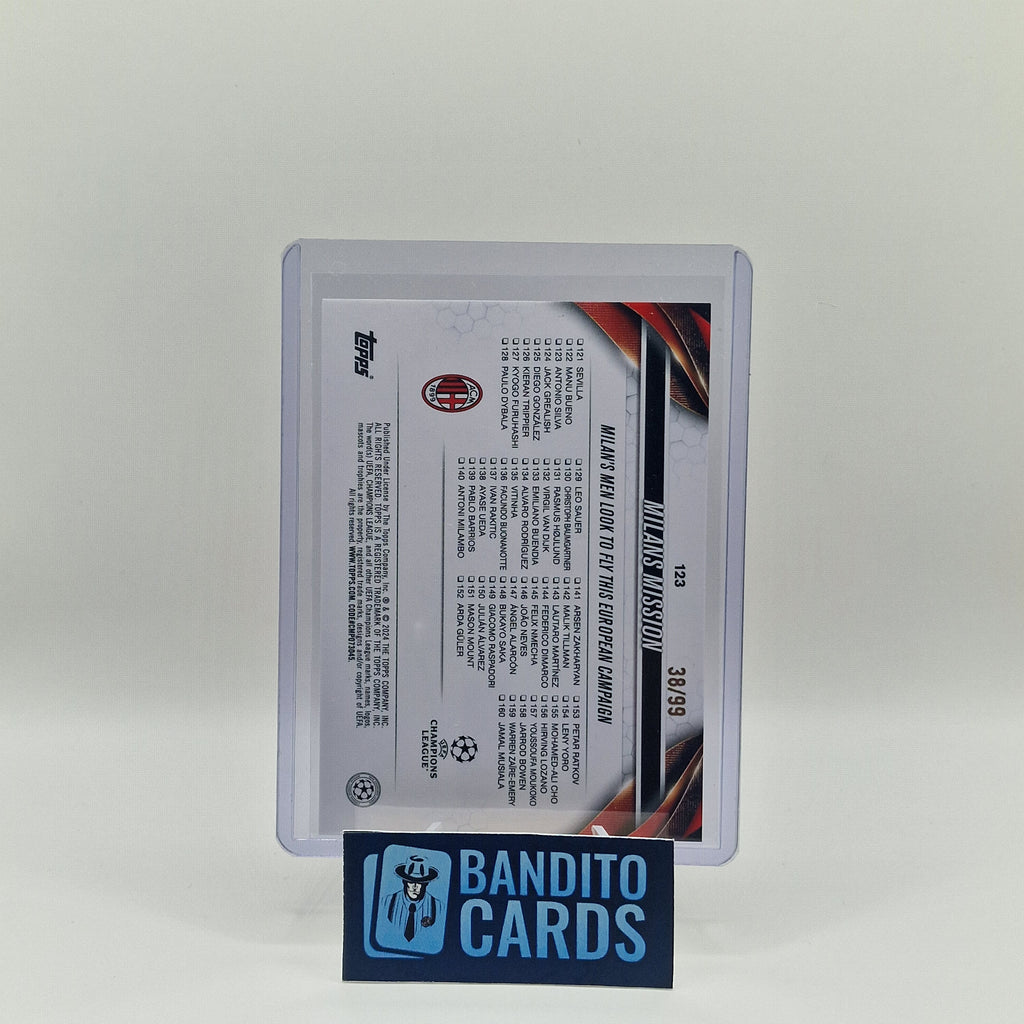 2023-24 Topps Chrome Rafael Leao & Theo Hernandez /99 - AC Milan