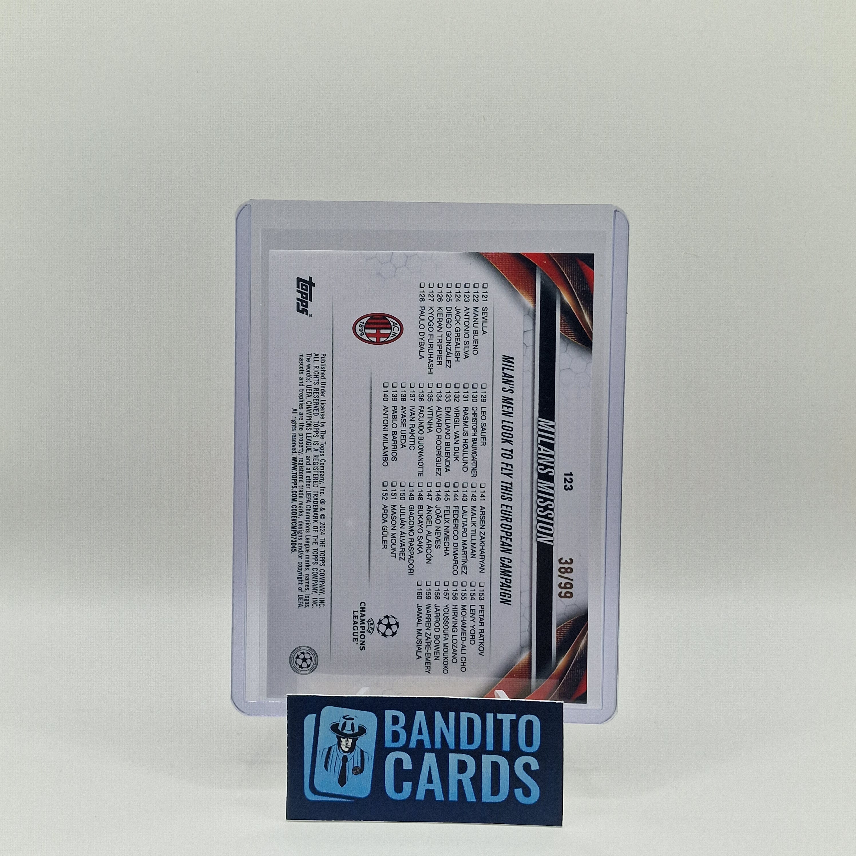 2023-24 Topps Chrome Rafael Leao & Theo Hernandez /99 - AC Milan