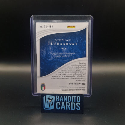 2020 Panini Immaculate Stephan El Shaarawy patch auto /75 - Italy - Banditocards