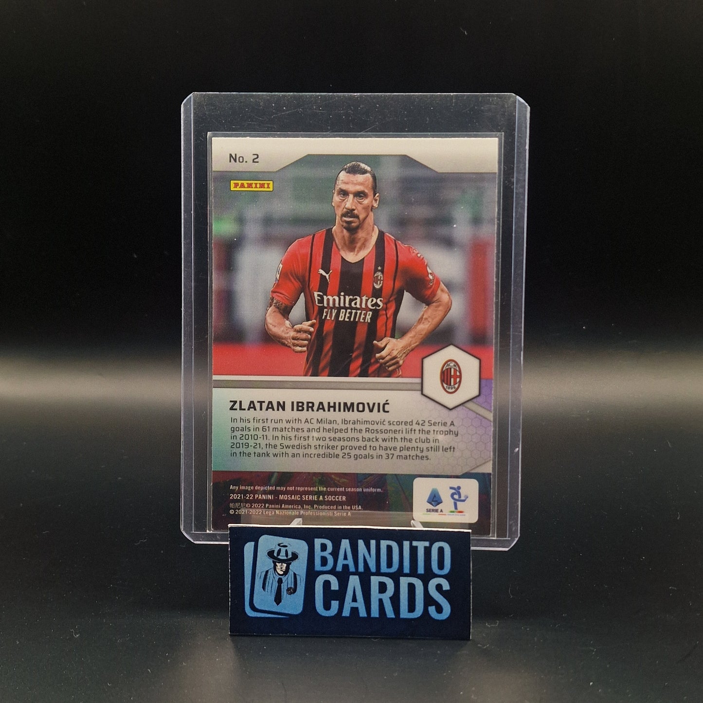 2021-22 Panini Mosaic Zlatan Ibrahimovic Pitch Master - AC Milan