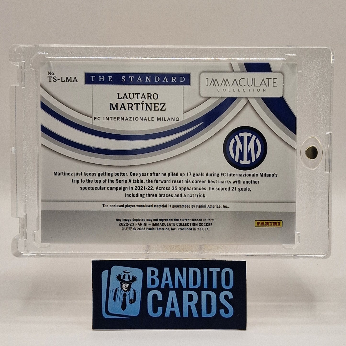 2022-23 Panini Immaculate Lautaro Martinez Patch /10 - Inter