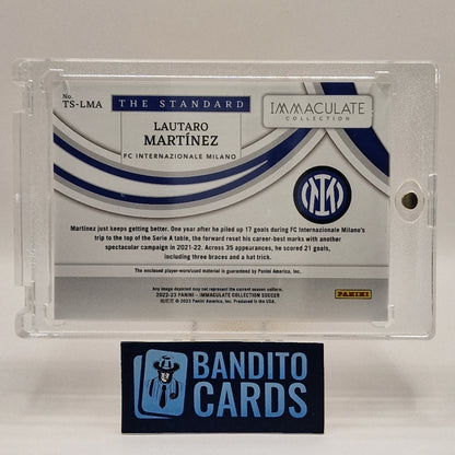 2022-23 Panini Immaculate Lautaro Martinez Patch /10 - Inter