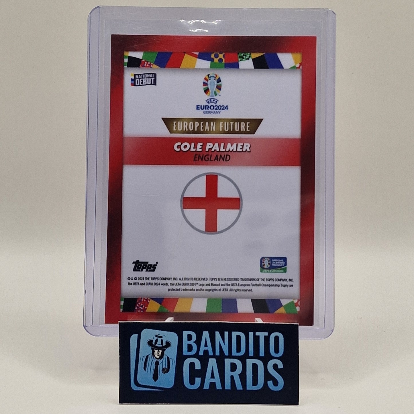 2024 Topps Euro Cole Palmer auto /10 European Future Debut - England - Banditocards