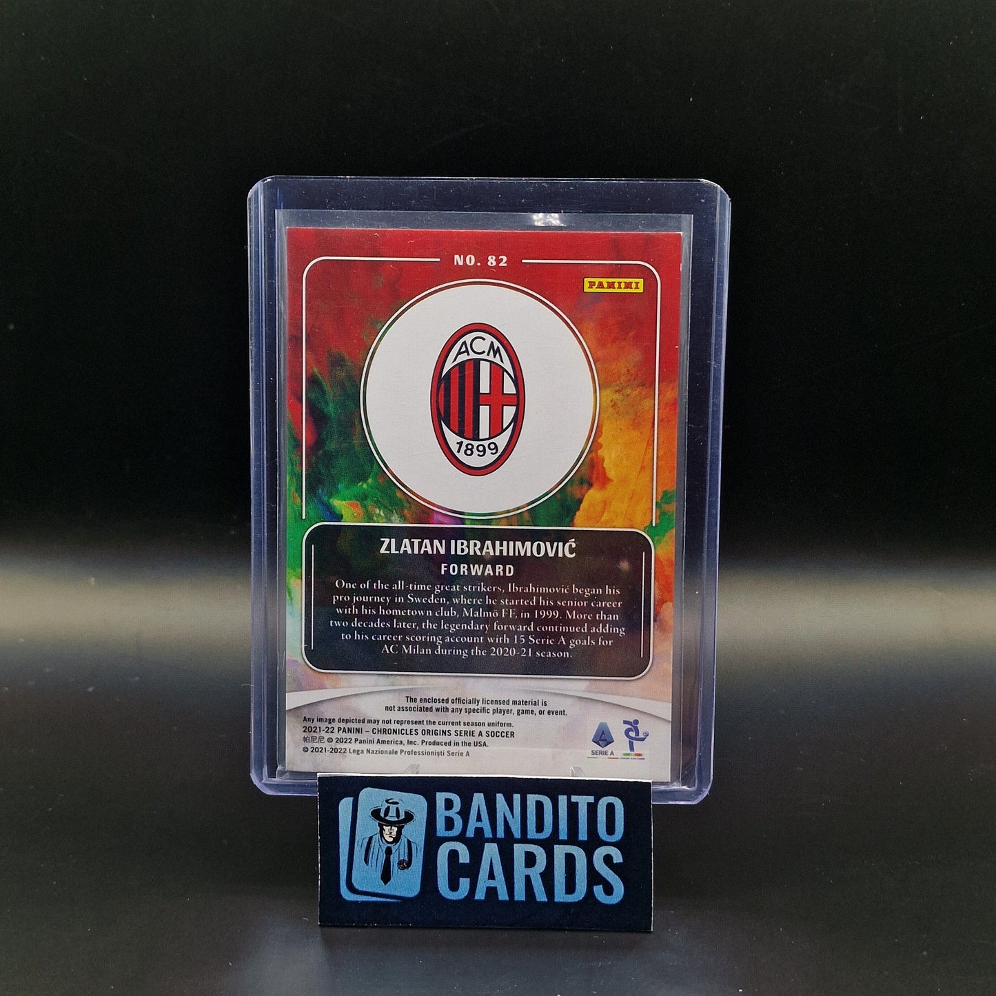 2021-22 Panini Chronicles Origins Zlatan Ibrahimovic patch /99 - AC Milan - Banditocards