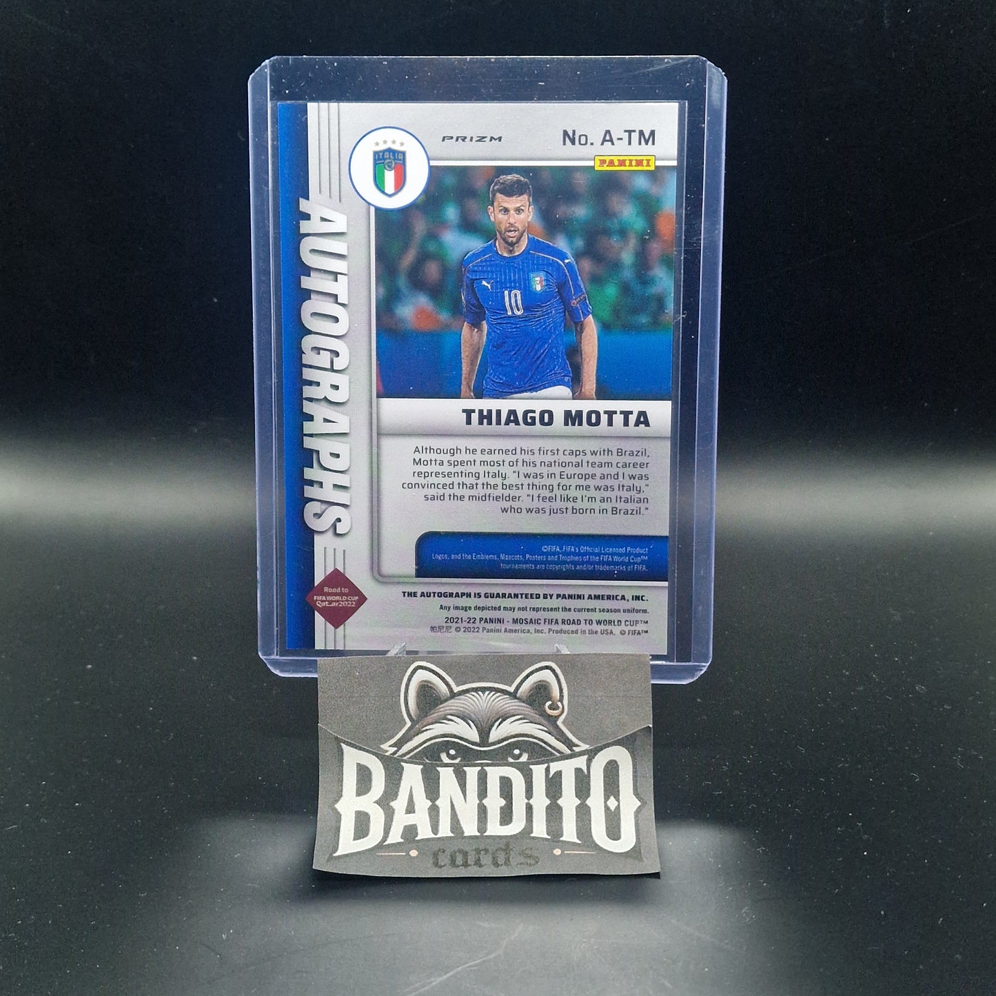 2020-21 Panini Mosaic Thiago Motta auto - Italy sports cards store auto,Icon,Inter,Italy,Juventus,Mosaic,Panini,PSG,serie a