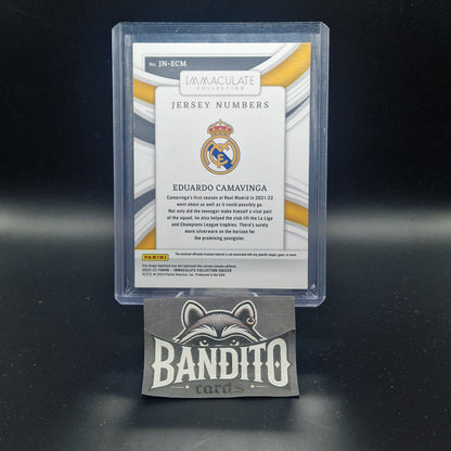 2022-23 Panini Immaculate Eduardo Camavinga Jersey Number Patch /49 - Real Madrid