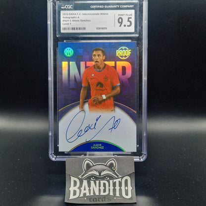 2023 Daka Inter Alexis Sanchez auto on card /40 - CGC 9.5 - Banditocards