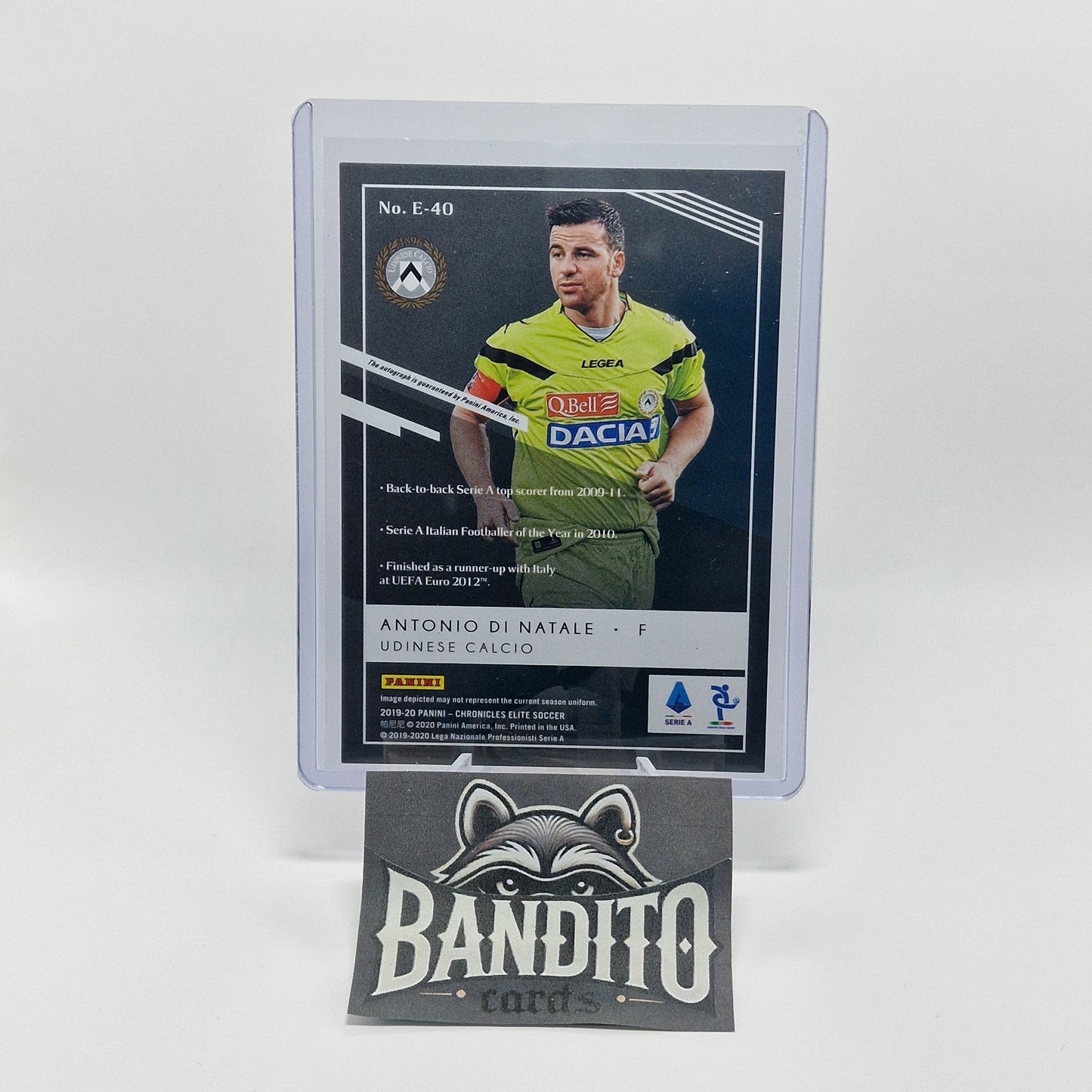 2019-20 Panini Chronicles Elite Antonio Di Natale auto - Udinese sports cards store auto,Chronicles,elite,Icon,Italy,Panini,serie a,udinese