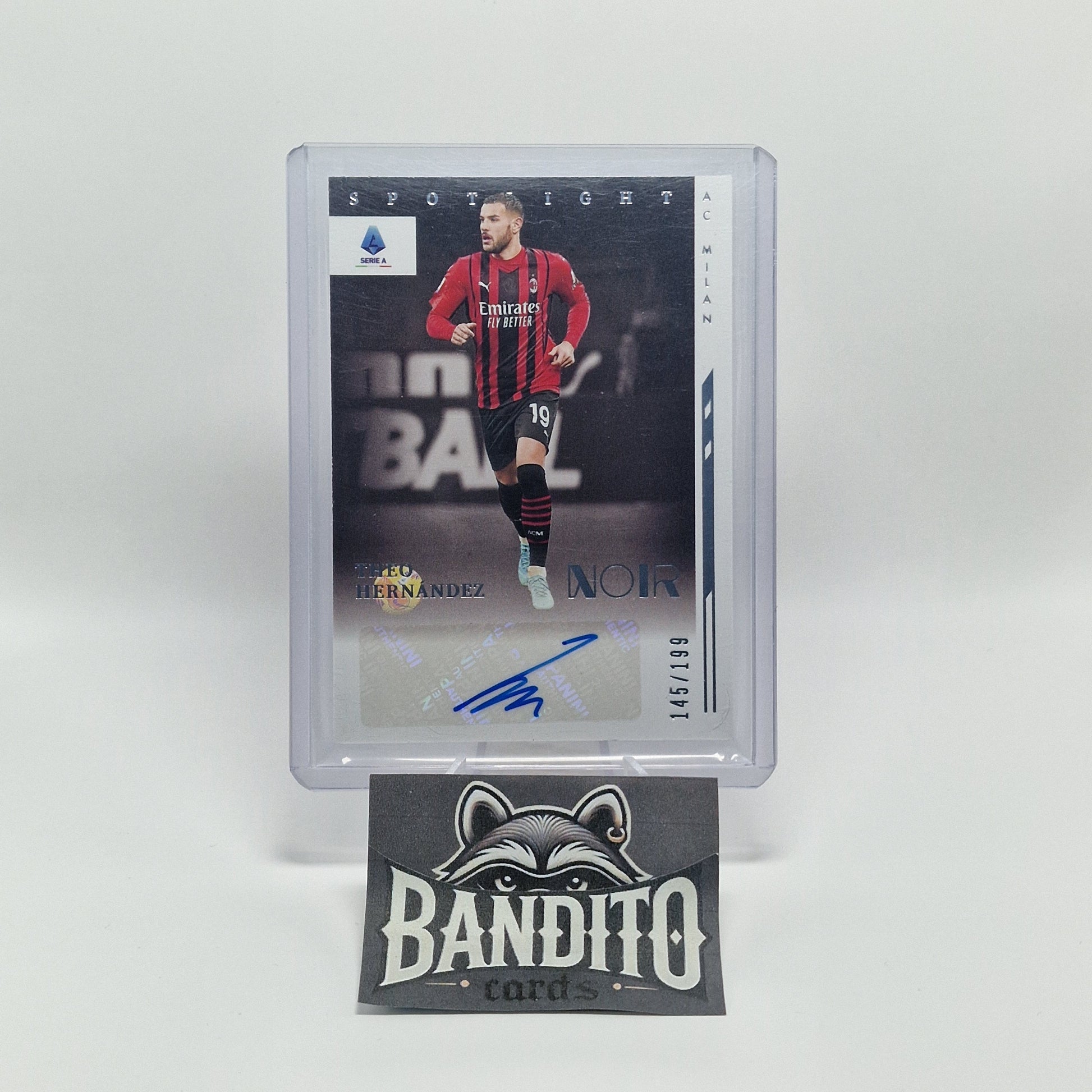 2021-22 Panini Chronicles Noir Theo Hernandez auto /199 - AC Milan - Banditocards