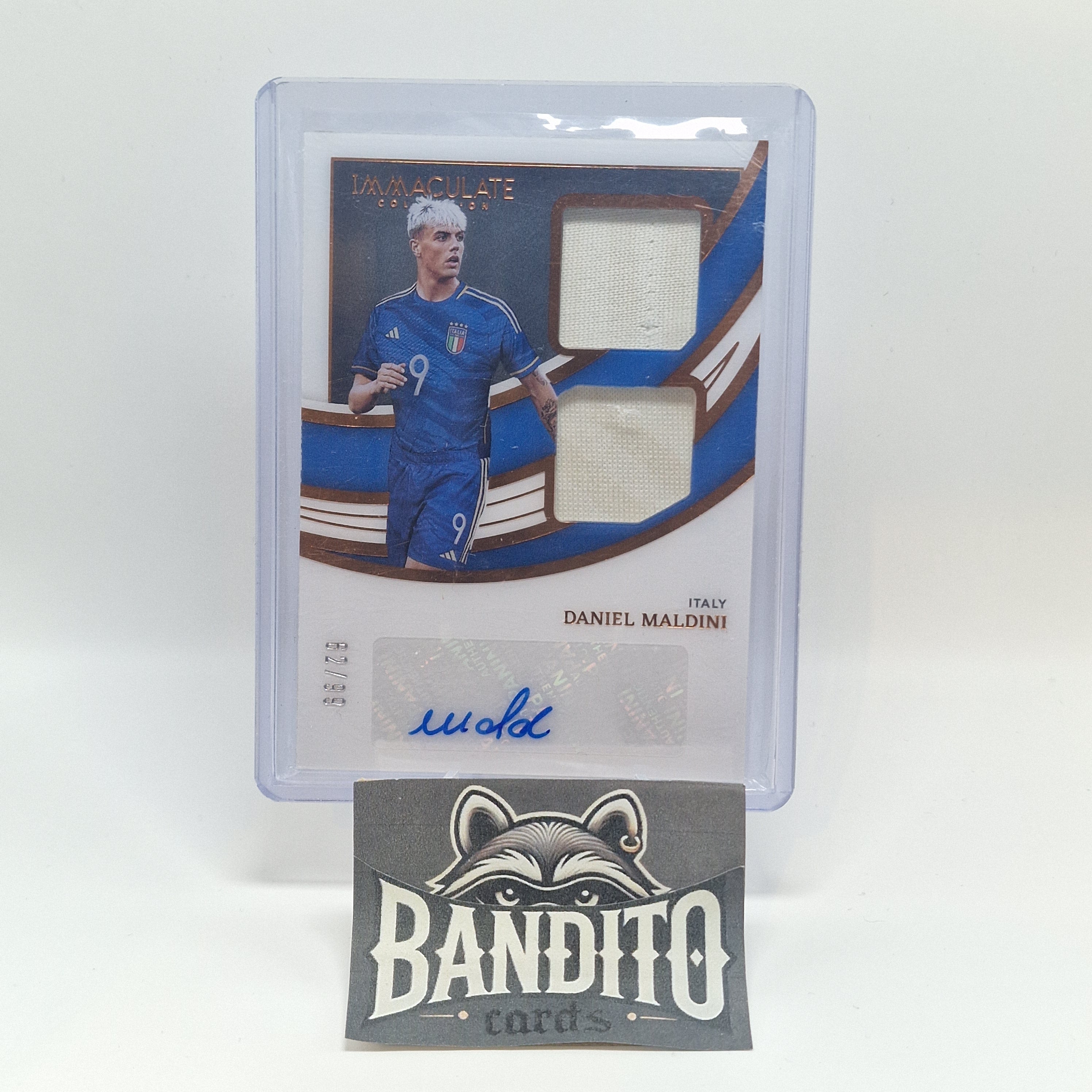 2022-23 Panini Immaculate Daniel Maldini patch auto /99 - Italy