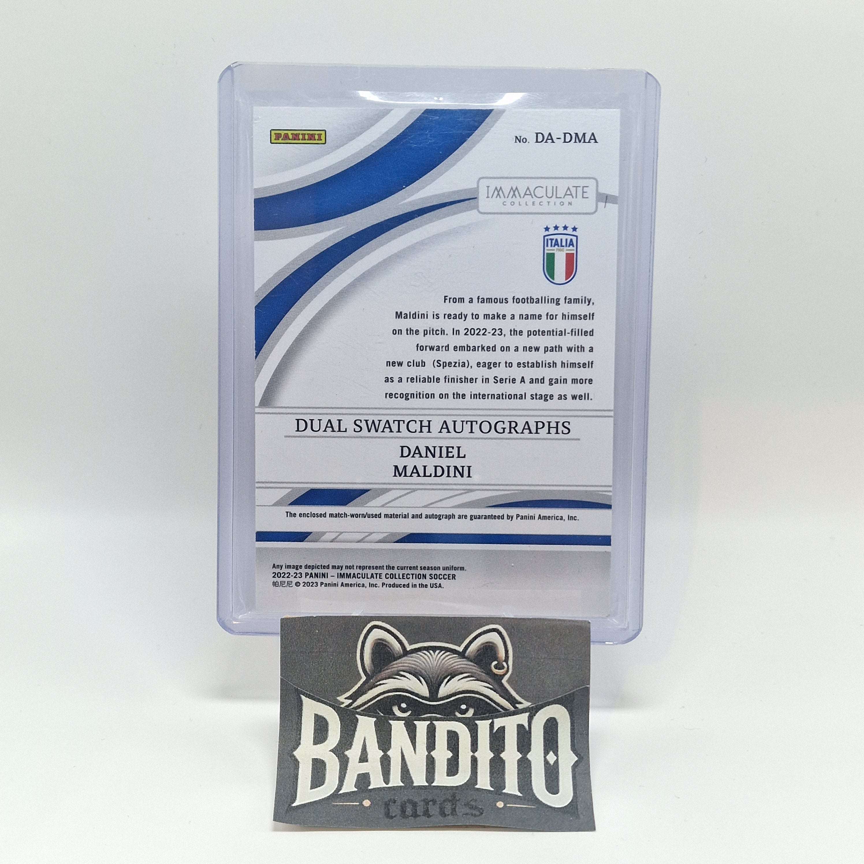 2022-23 Panini Immaculate Daniel Maldini patch auto /99 - Italy