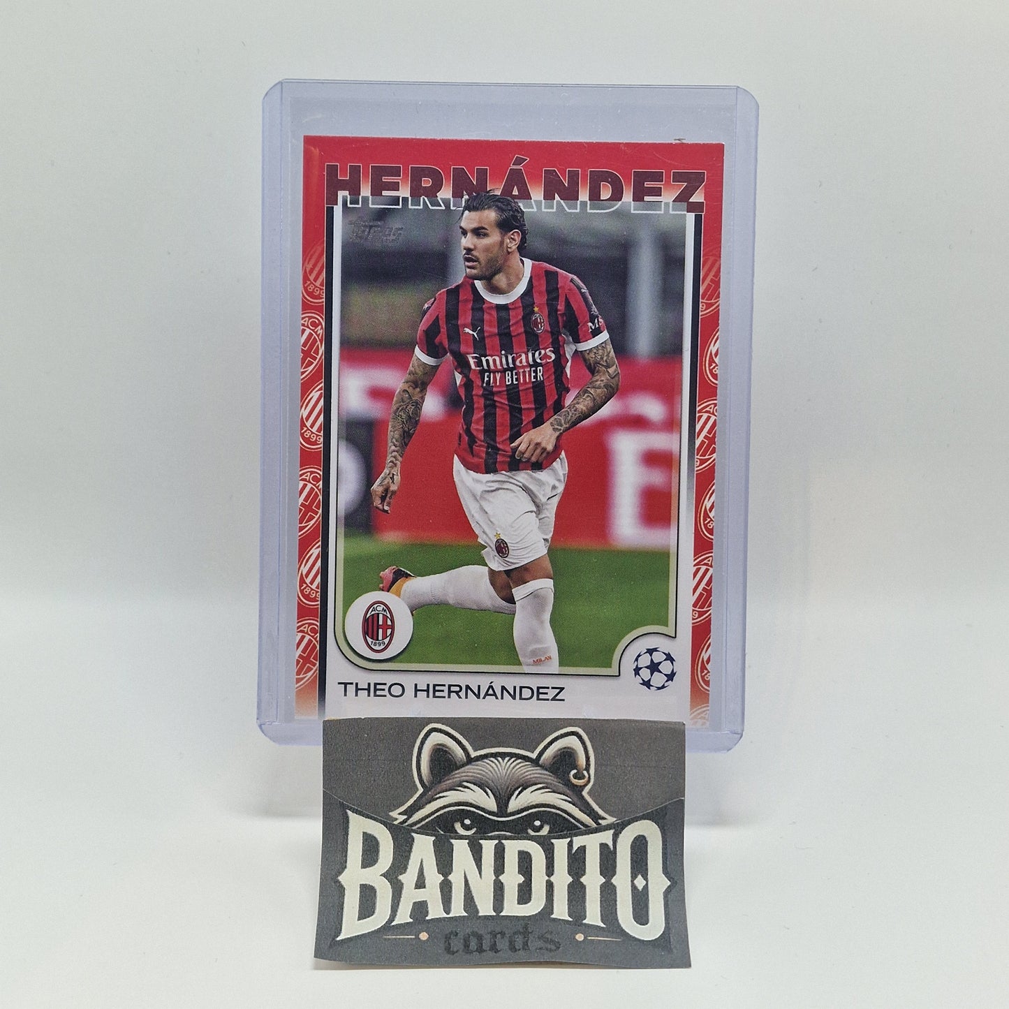 2024-25 Topps UCC Flagship Theo Hernandez Team Logo Border - AC Milan