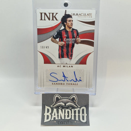 2021 Panini Immaculate Sandro Tonali auto /49 - AC Milan