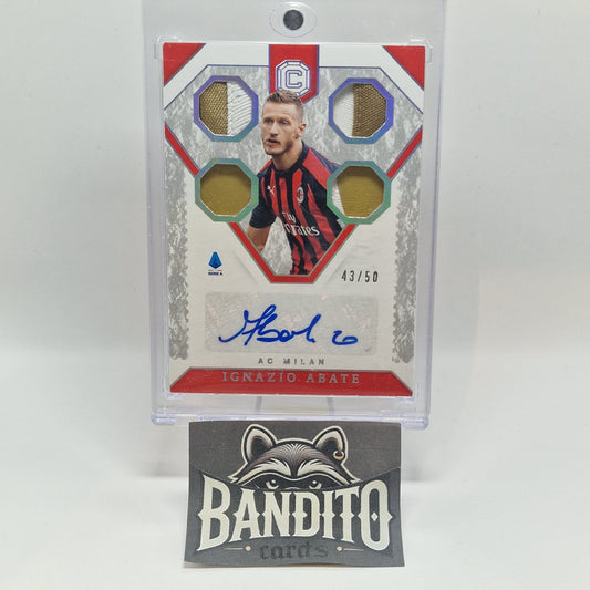 2019-20 Panini Chronicles Ignazio Abate patch auto /50 - AC Milan