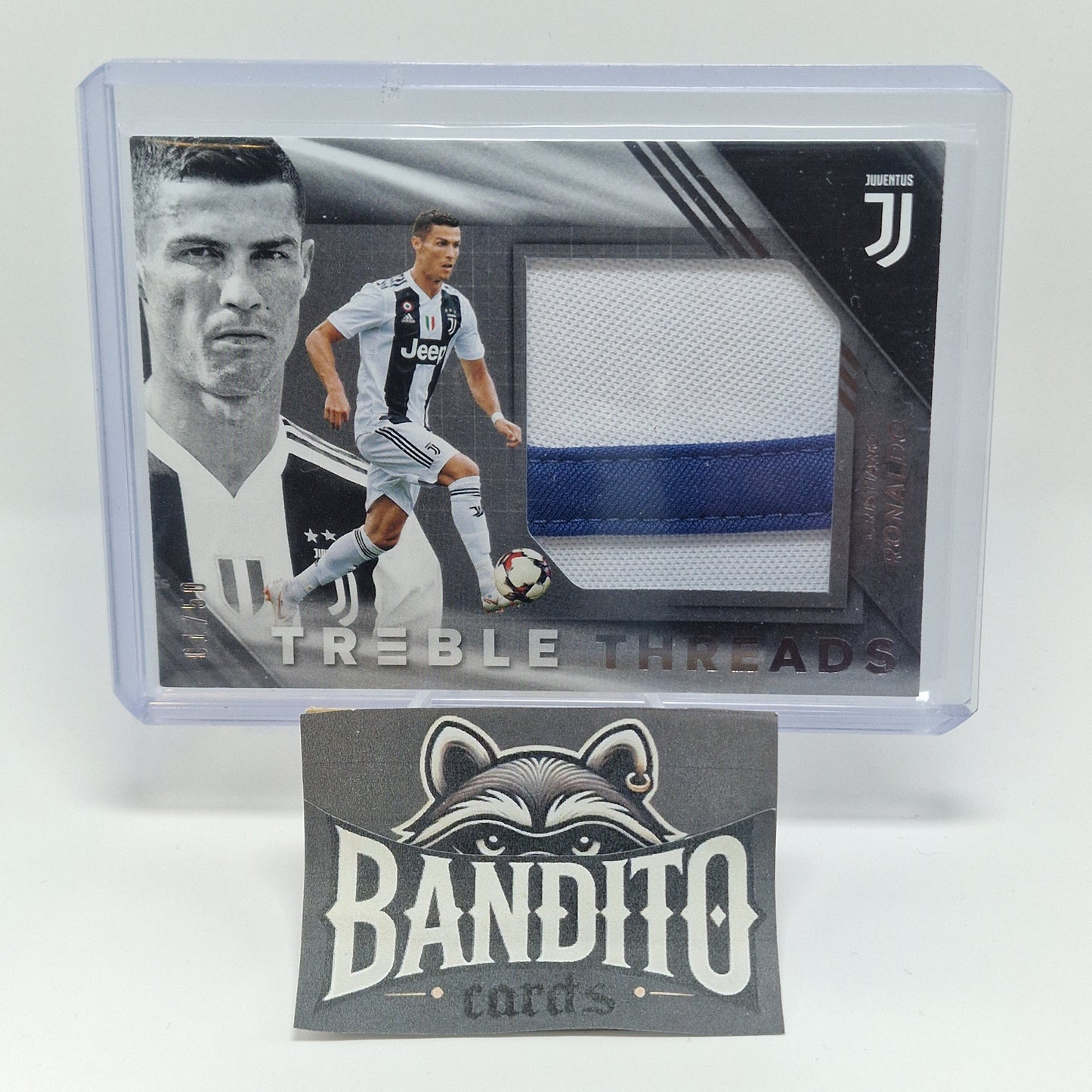 2018-19 Panini Treble Cristiano Ronaldo patch /50 - Juventus