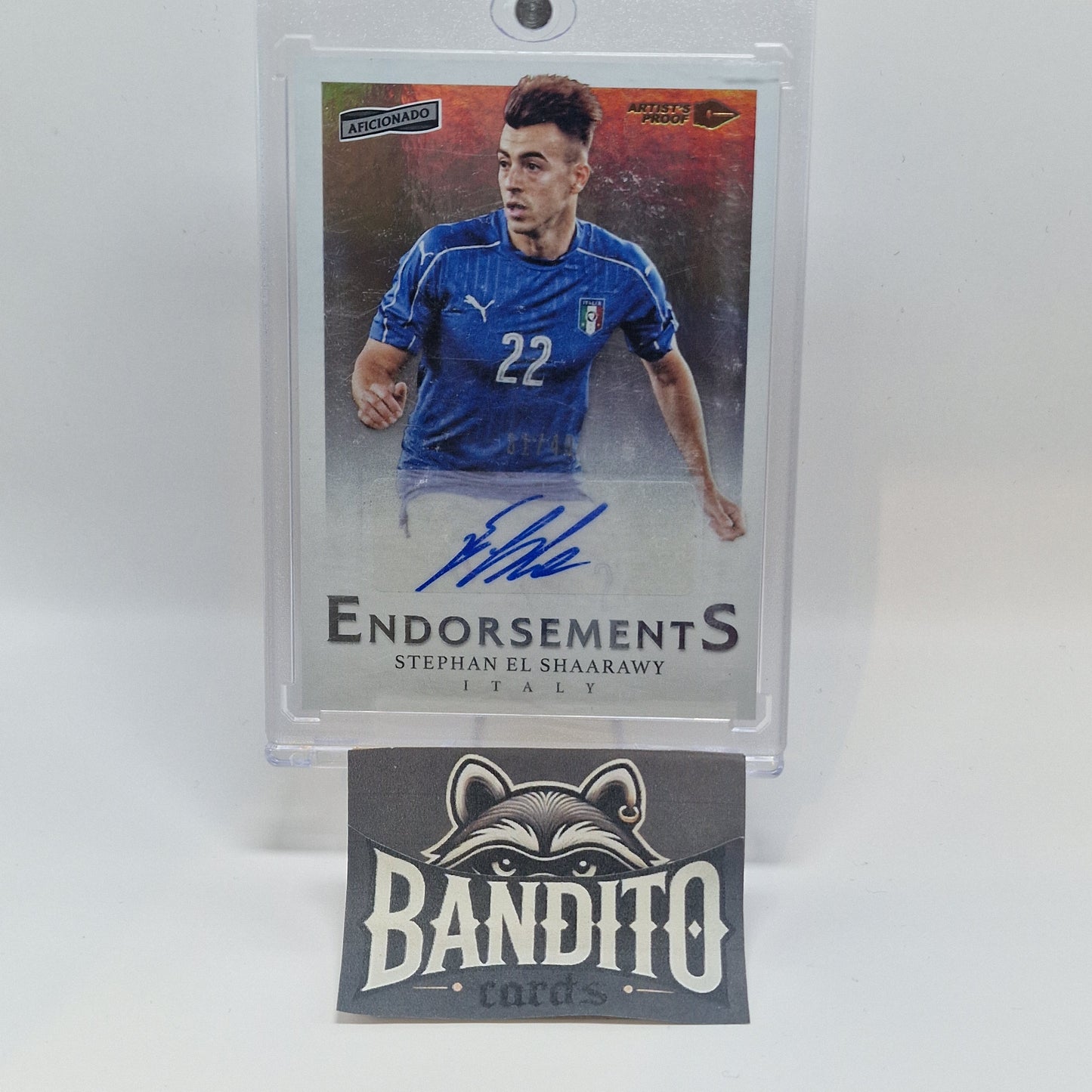 2016-17 Panini Aficionado Stephan El Shaarawy auto /49 - Italy