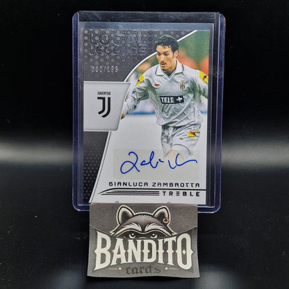 2018-19 Panini Treble Gianluca Zambrotta auto /199 - Juventus