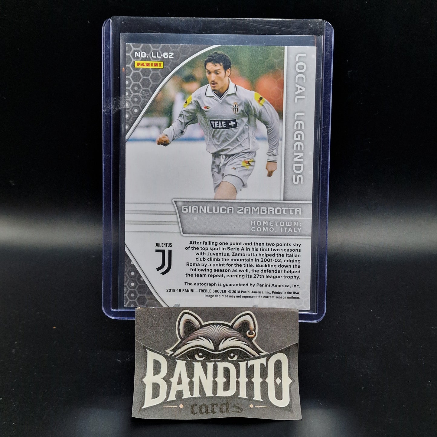 2018-19 Panini Treble Gianluca Zambrotta auto /199 - Juventus