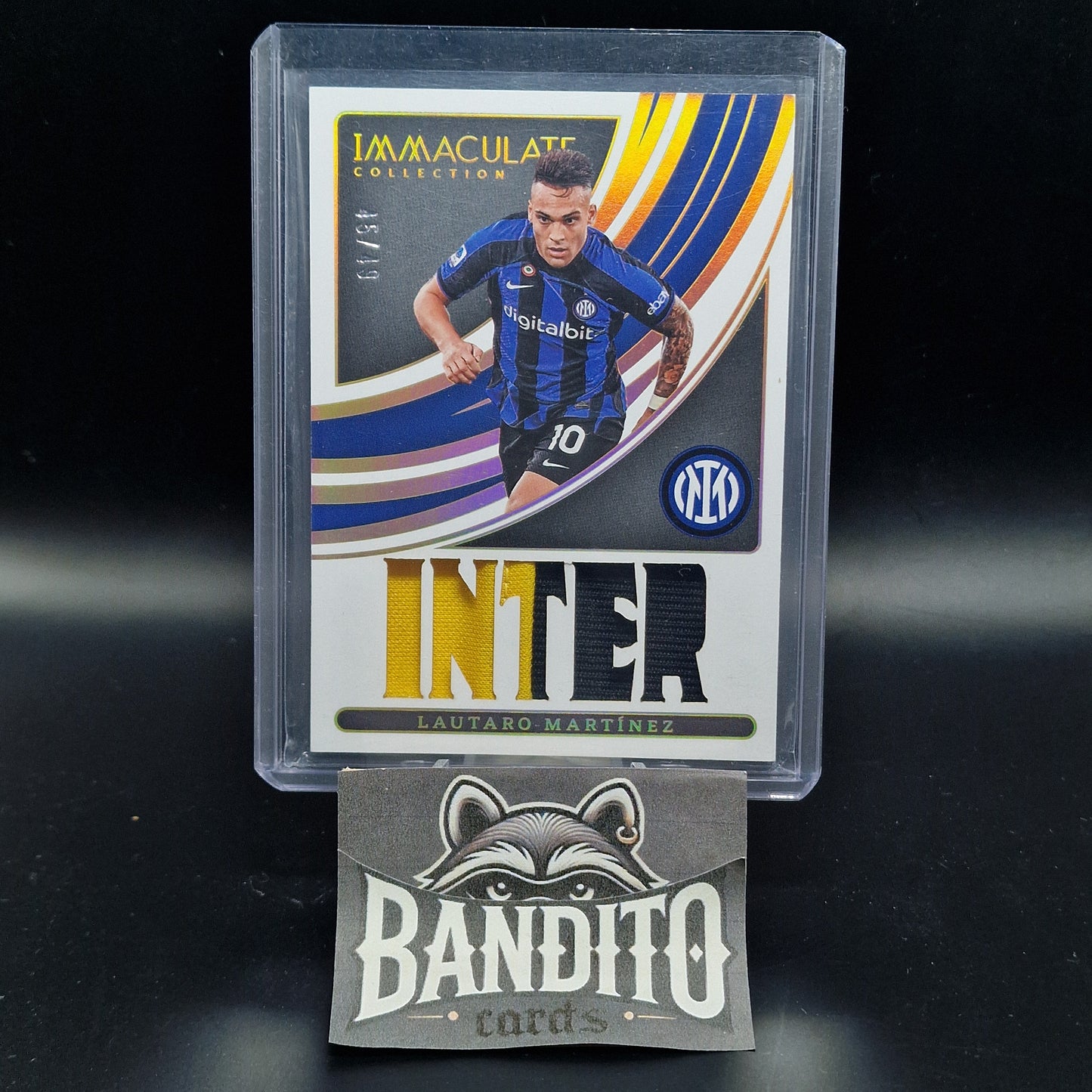 2022-23 Panini Immaculate Lautaro Martinez Jumbo Team Name Patch /49 - Inter