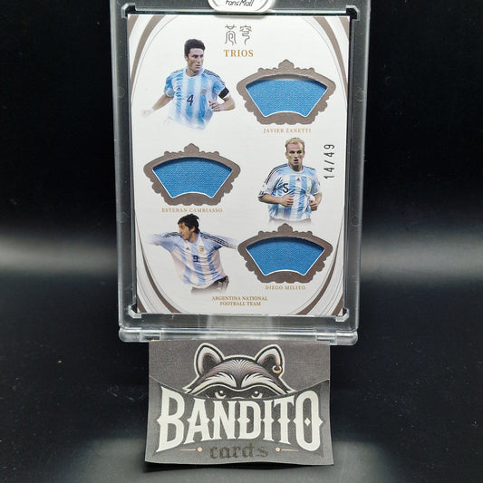 Fansmall Argentina Zanetti, Cambiasso & Milito Trio Patch /49