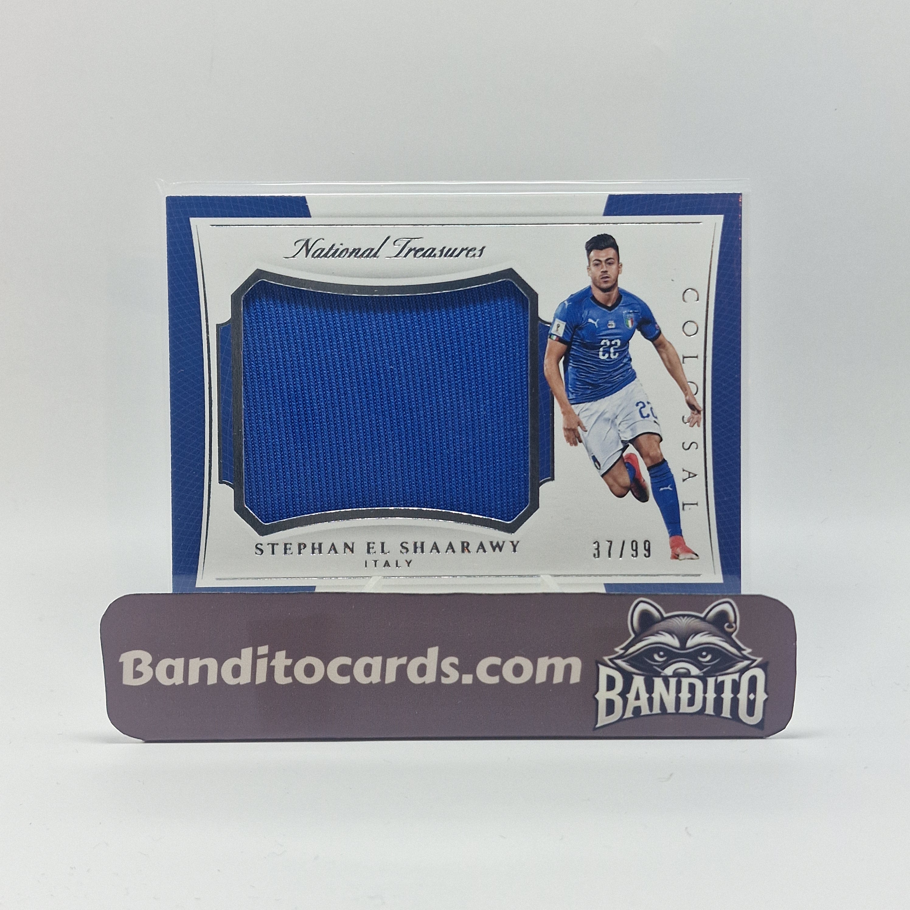 2018 Panini National Treasures Stephan El Shaarawy patch /99 - Italy