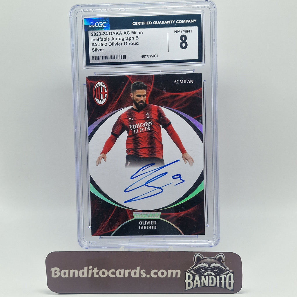 2024 Daka AC Milan Olivier Giroud auto on card /20 - CGC 8