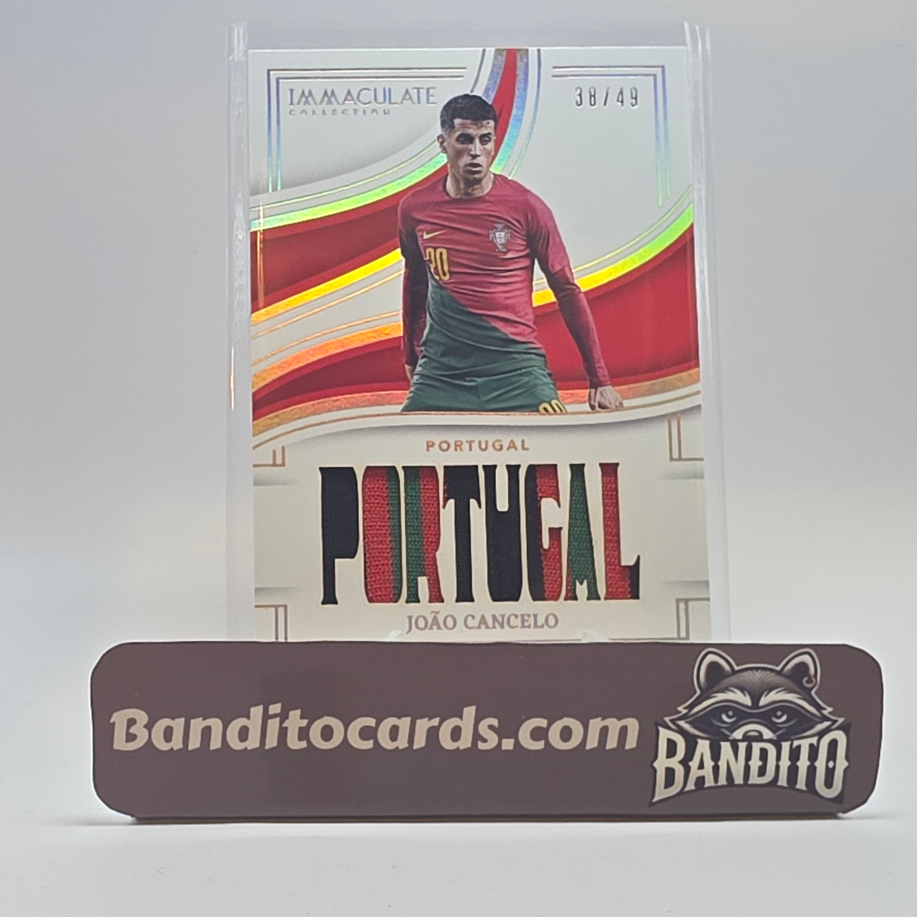 2023-24 Panini Immaculate Joao Cancelo Jersey Number Patch /49 - Portugal