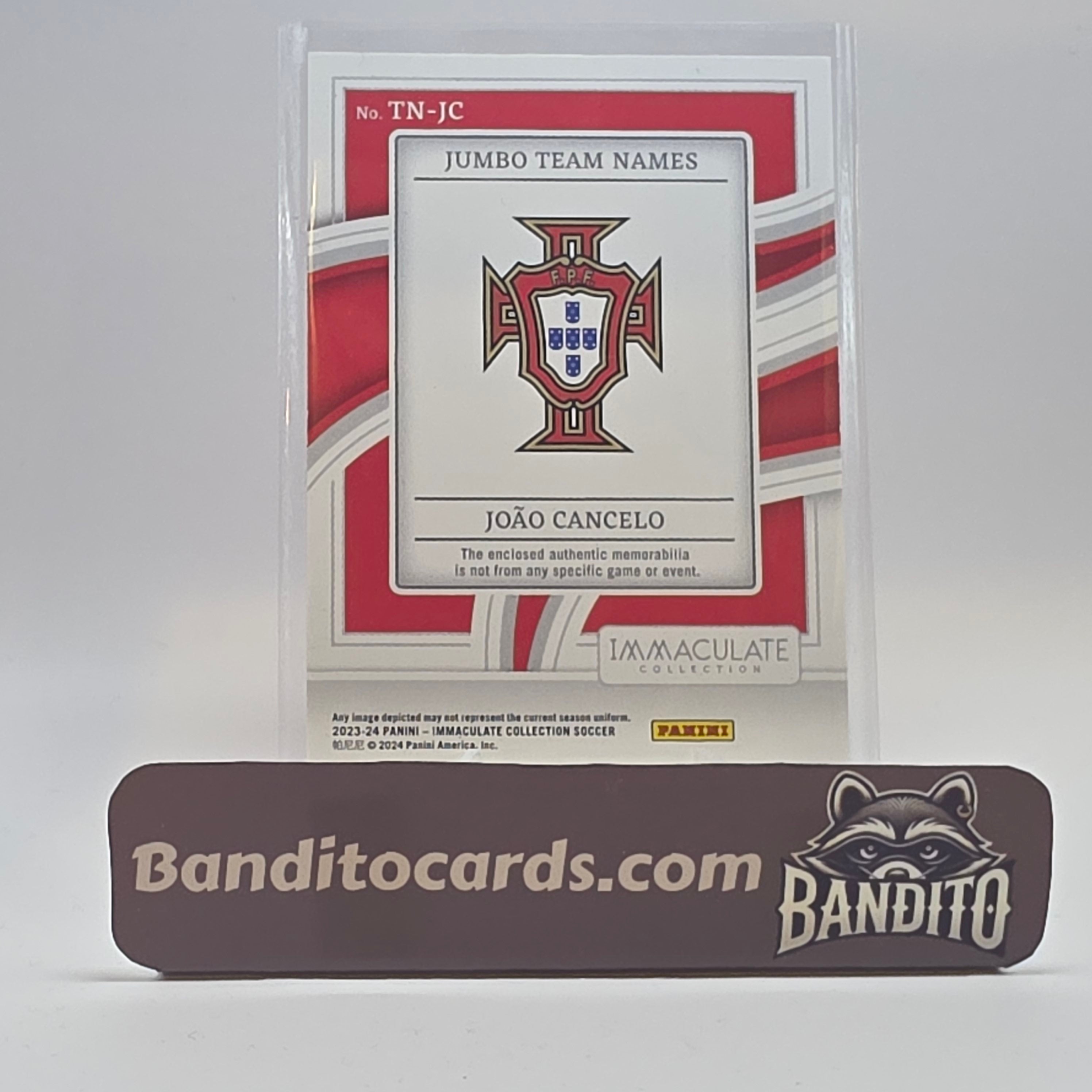 2023-24 Panini Immaculate Joao Cancelo Jersey Number Patch /49 - Portugal