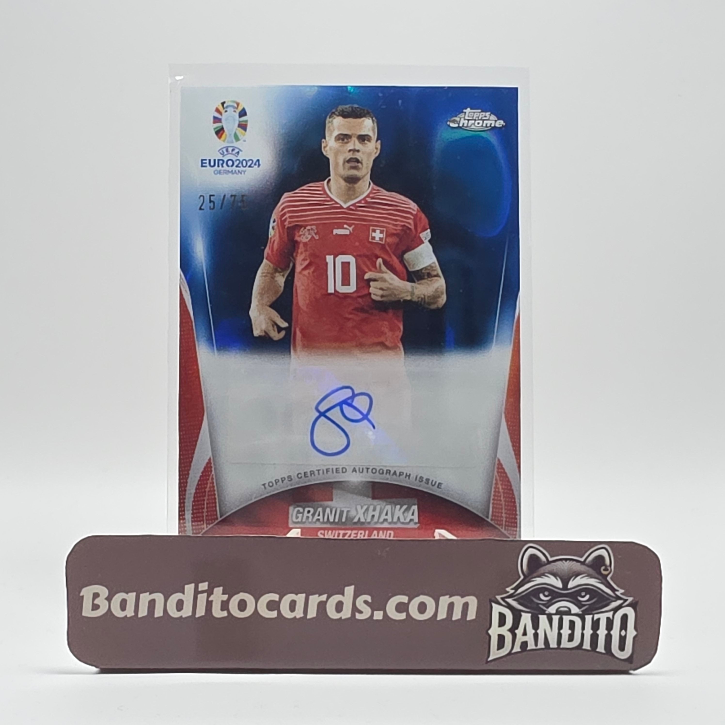 2023-24 Topps Chrome Granit Xhaka auto /75 - Switzerland