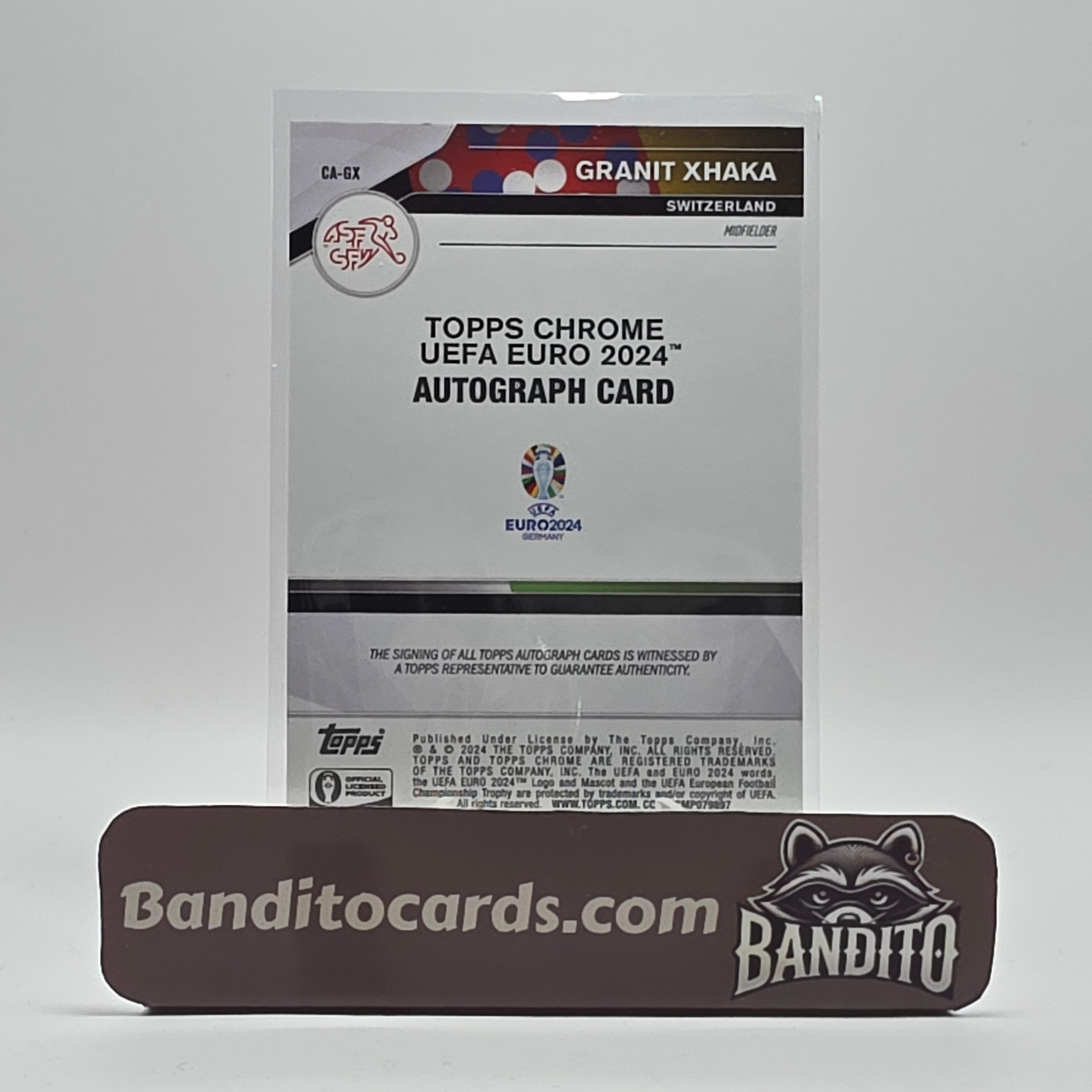 2023-24 Topps Chrome Granit Xhaka auto /75 - Switzerland