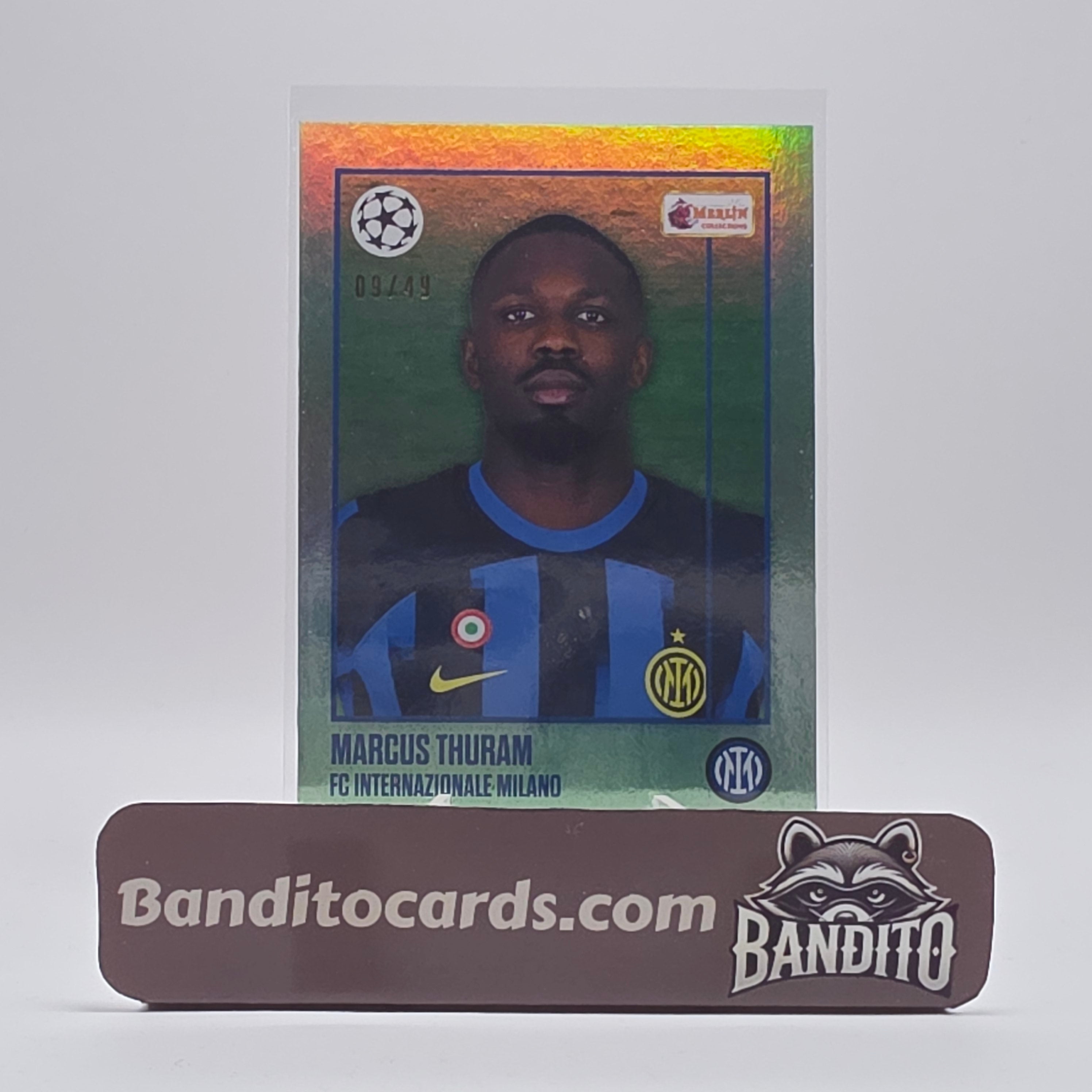 2023 Topps Merlin heritage Marcus Thuram 9/49 number match - Inter