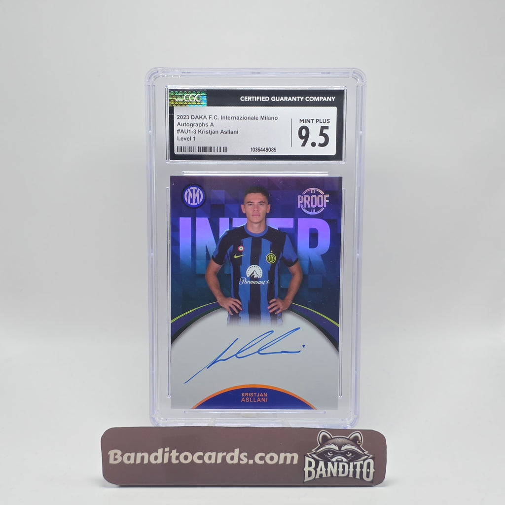 2023 Daka Inter Kristjan Asllani auto on card /40 - CGC 9.5