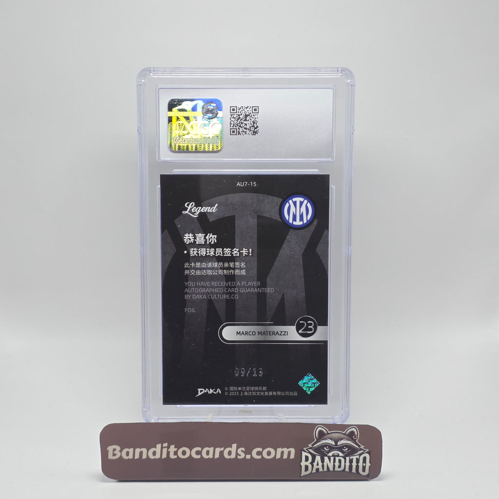 2023 Daka Inter Marco Materazzi auto /23 - CGC 9