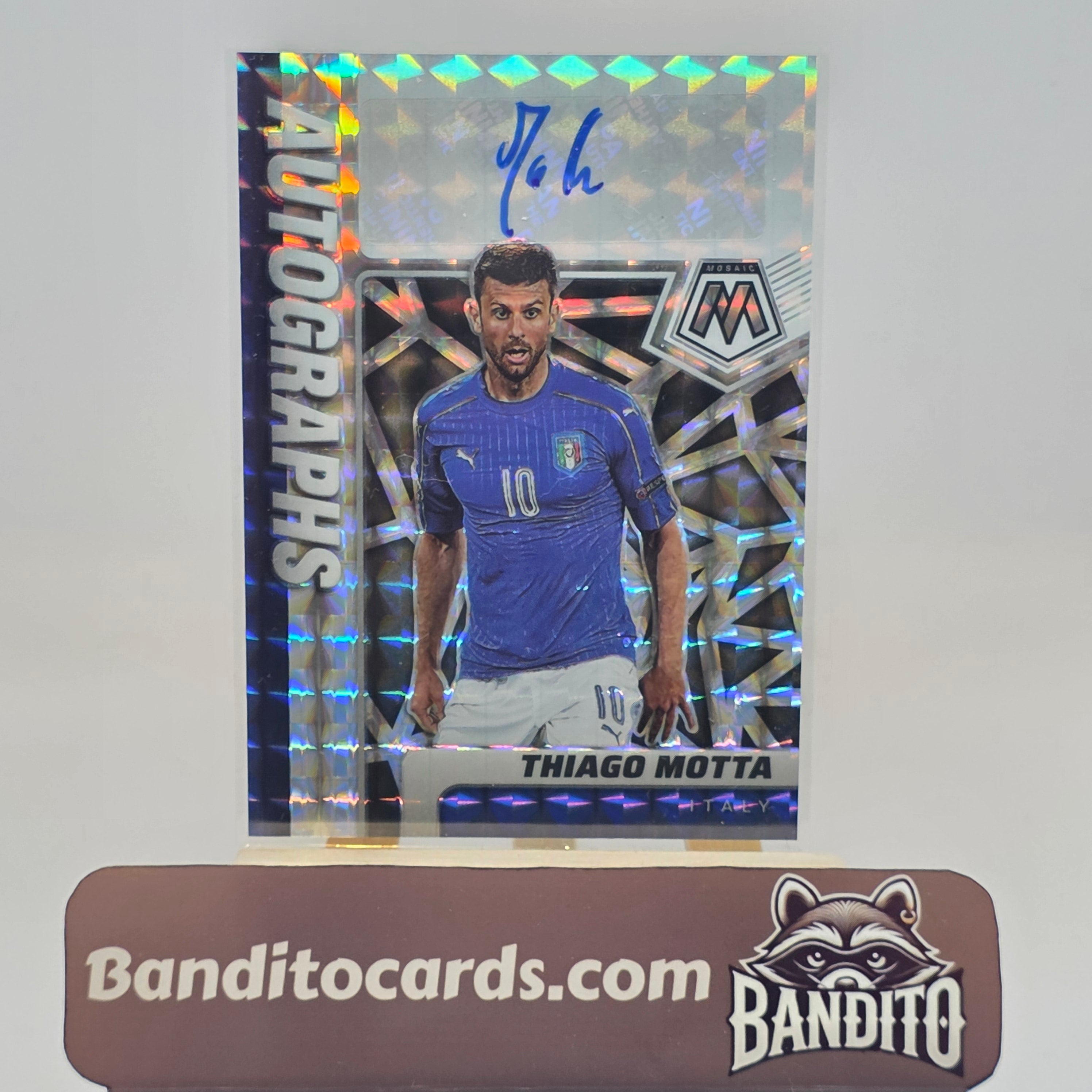 2020-21 Panini Mosaic Thiago Motta auto - Italy