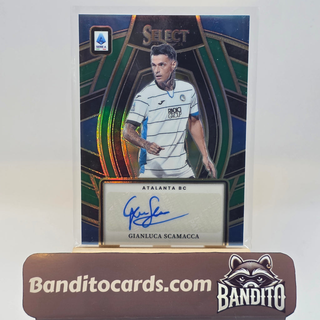 2023-24 Panini Select Serie A Gianluca Scamacca auto /5 - Atalanta