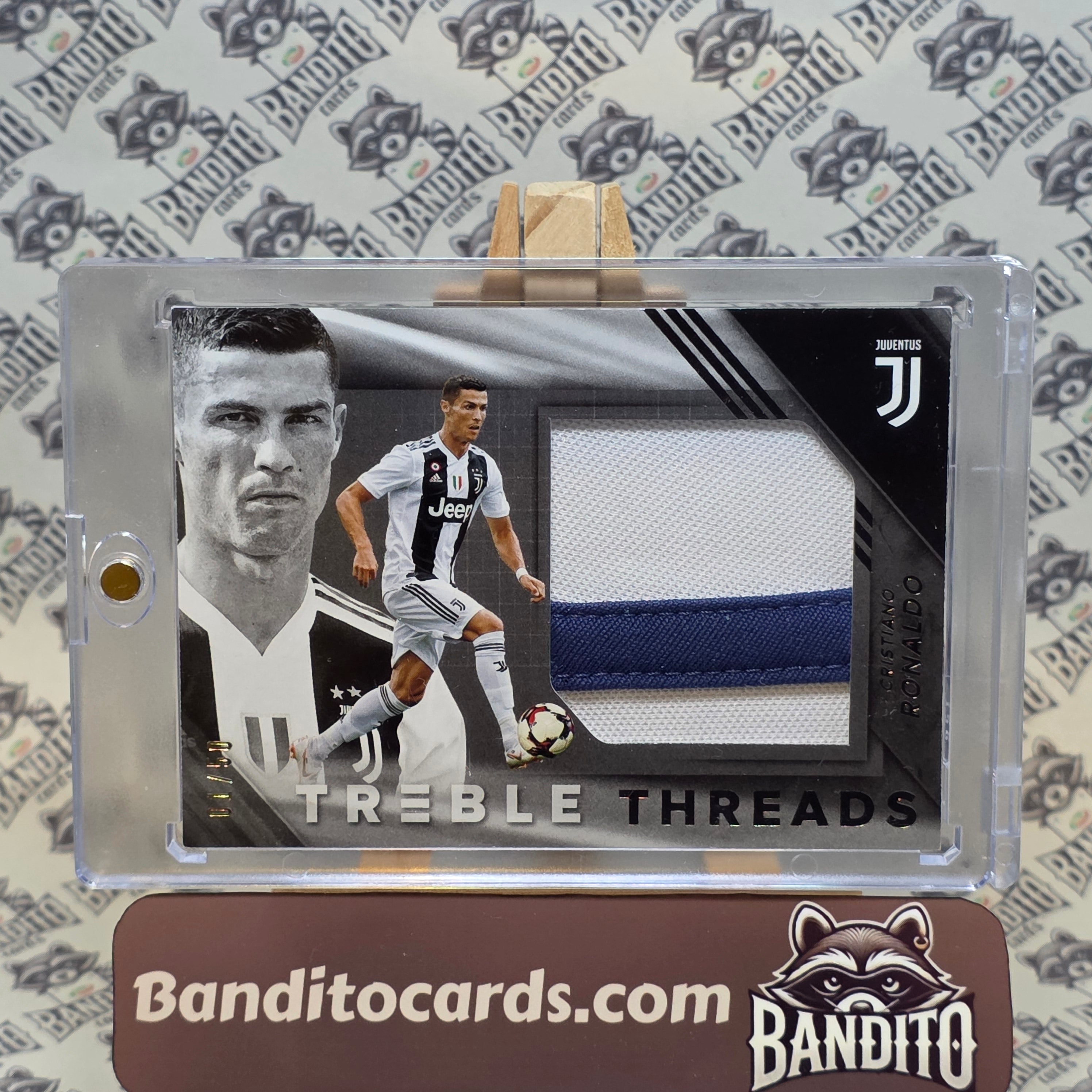 2018-19 Panini Treble Cristiano Ronaldo patch /50 - Juventus