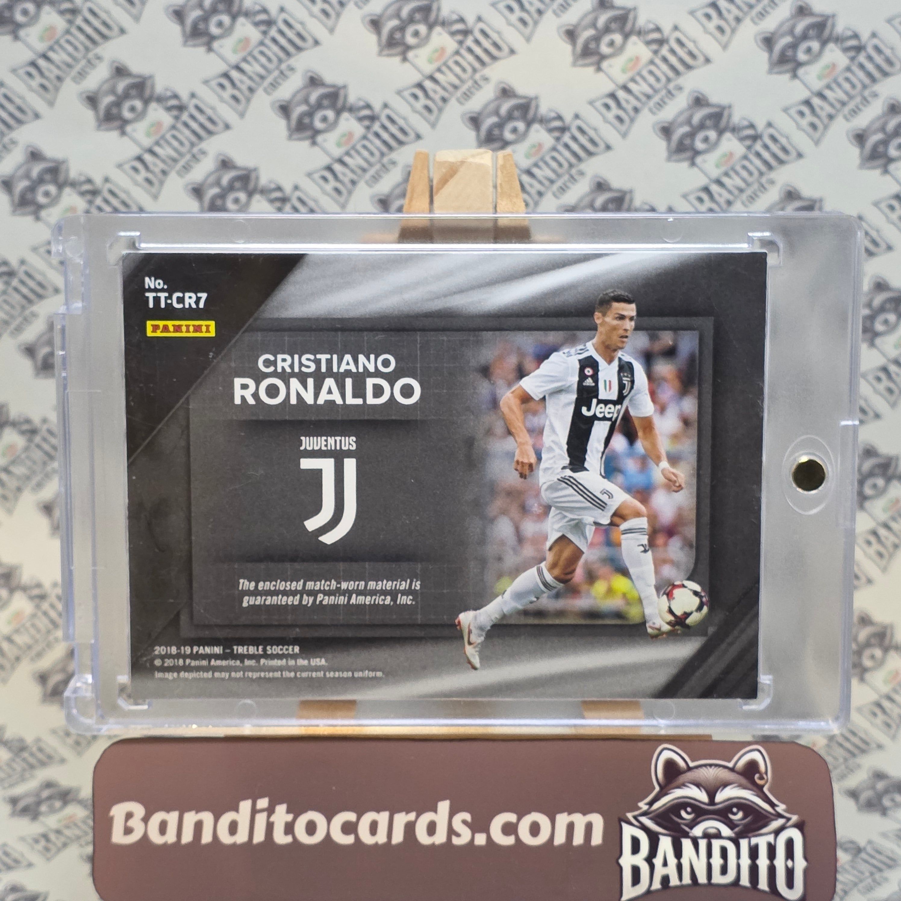 2018-19 Panini Treble Cristiano Ronaldo patch /50 - Juventus