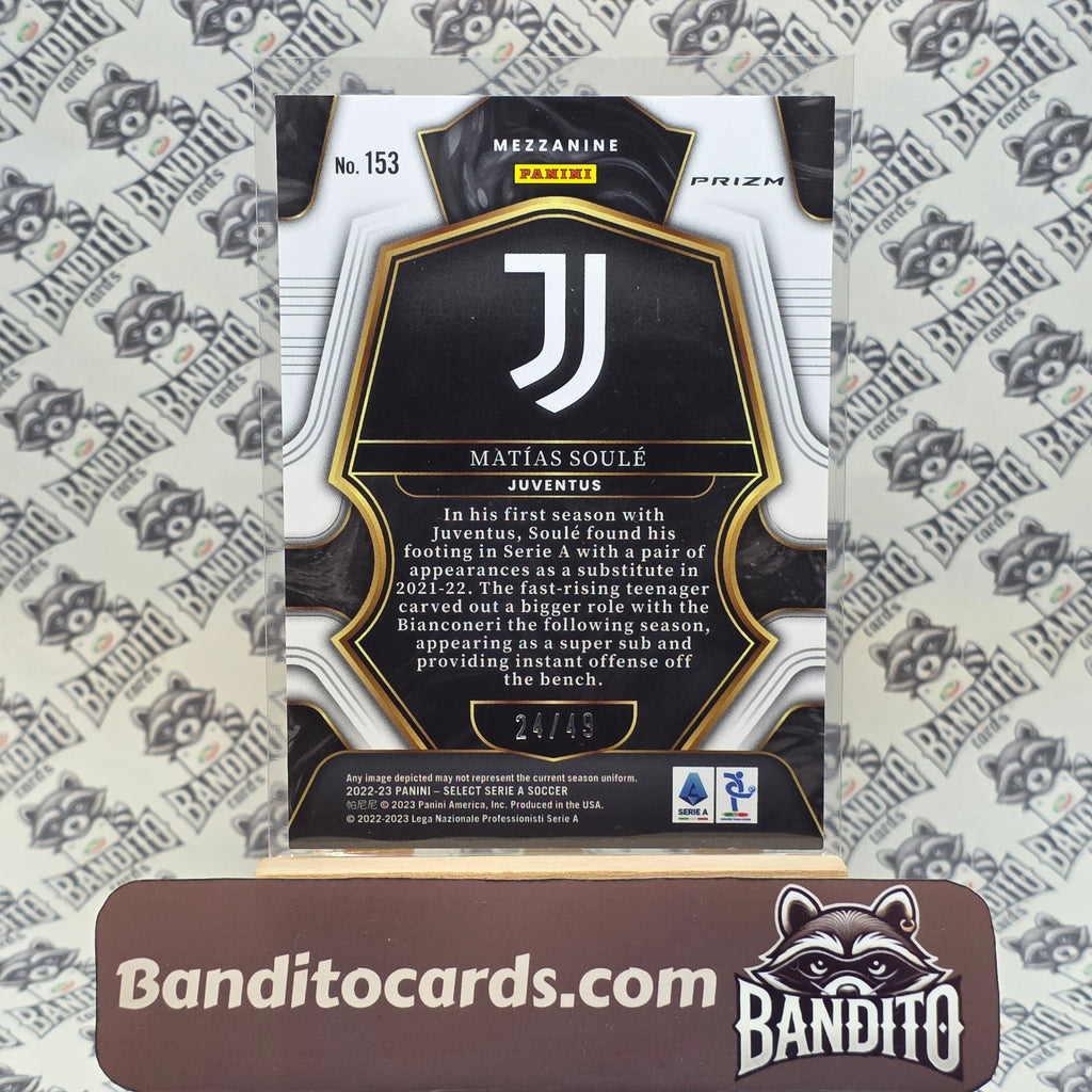 2022-23 Panini Select Serie A Matias Soule /49 RC - Juventus