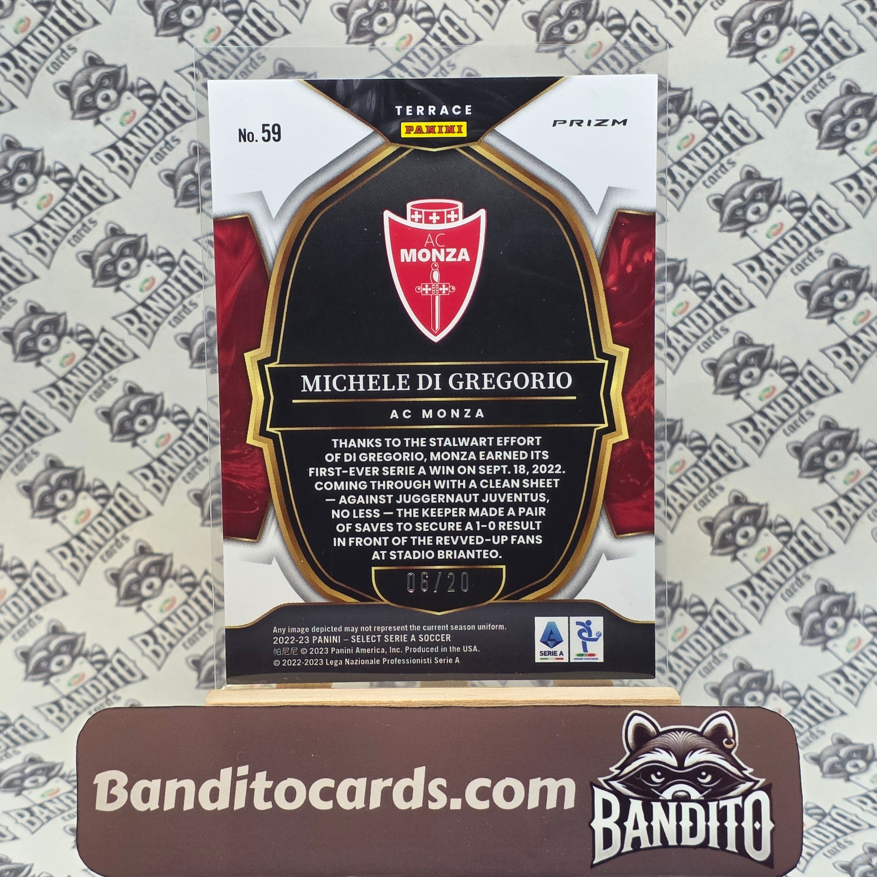 2022-23 Panini Select Serie A Michele Di Gregorio RC /20 - AC Monza