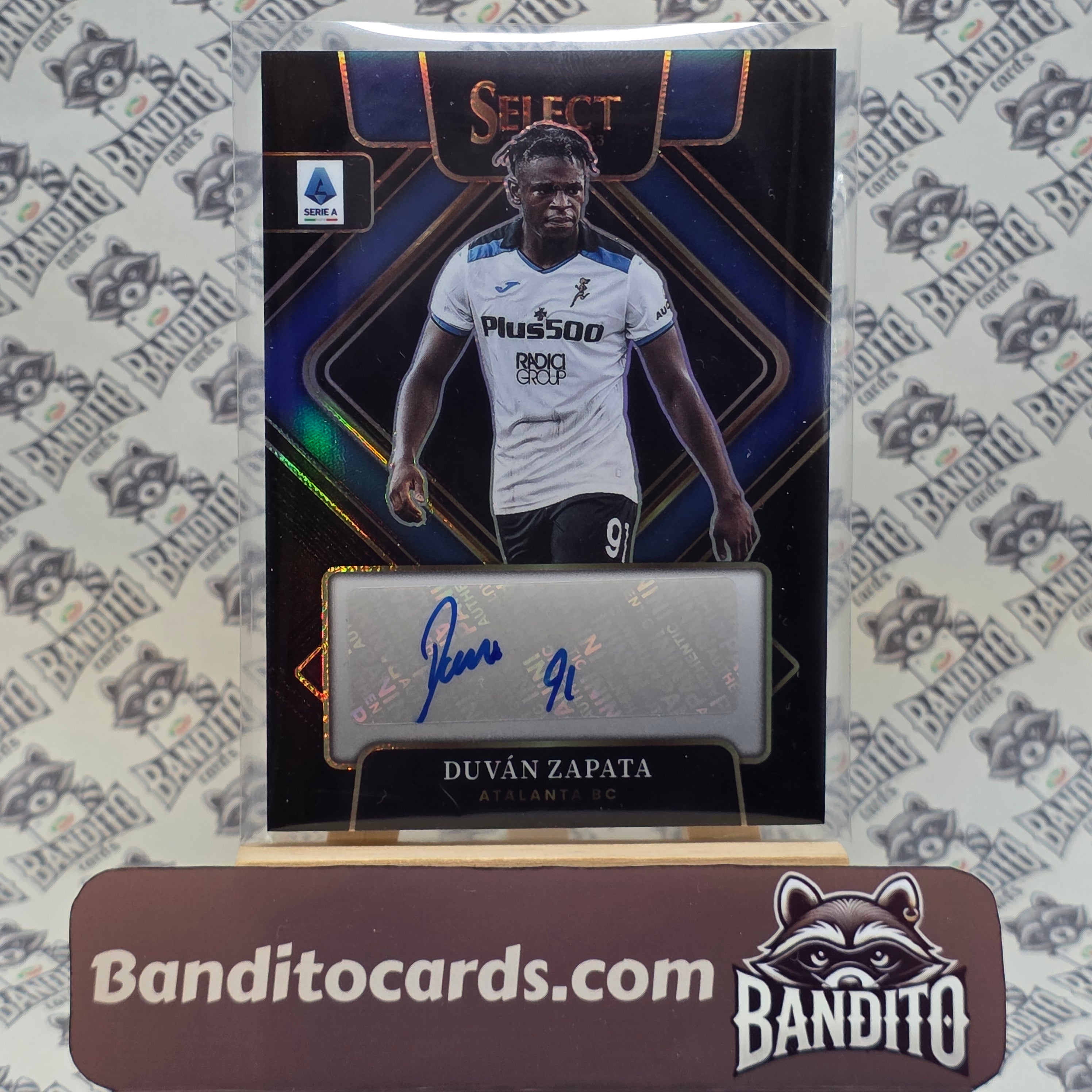 2023-24 Panini Select Serie A Duvan Zapata auto 1/1 - Atalanta