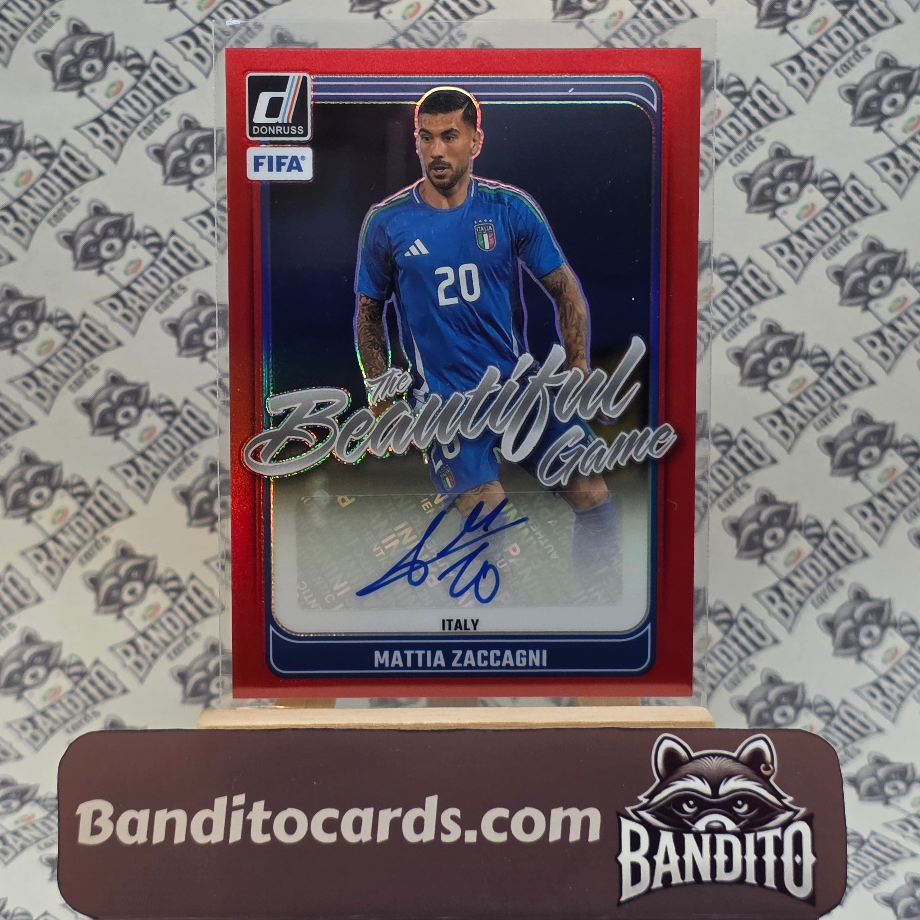 2024-25 Panini Donruss Mattia Zaccagni auto /49 - Italy