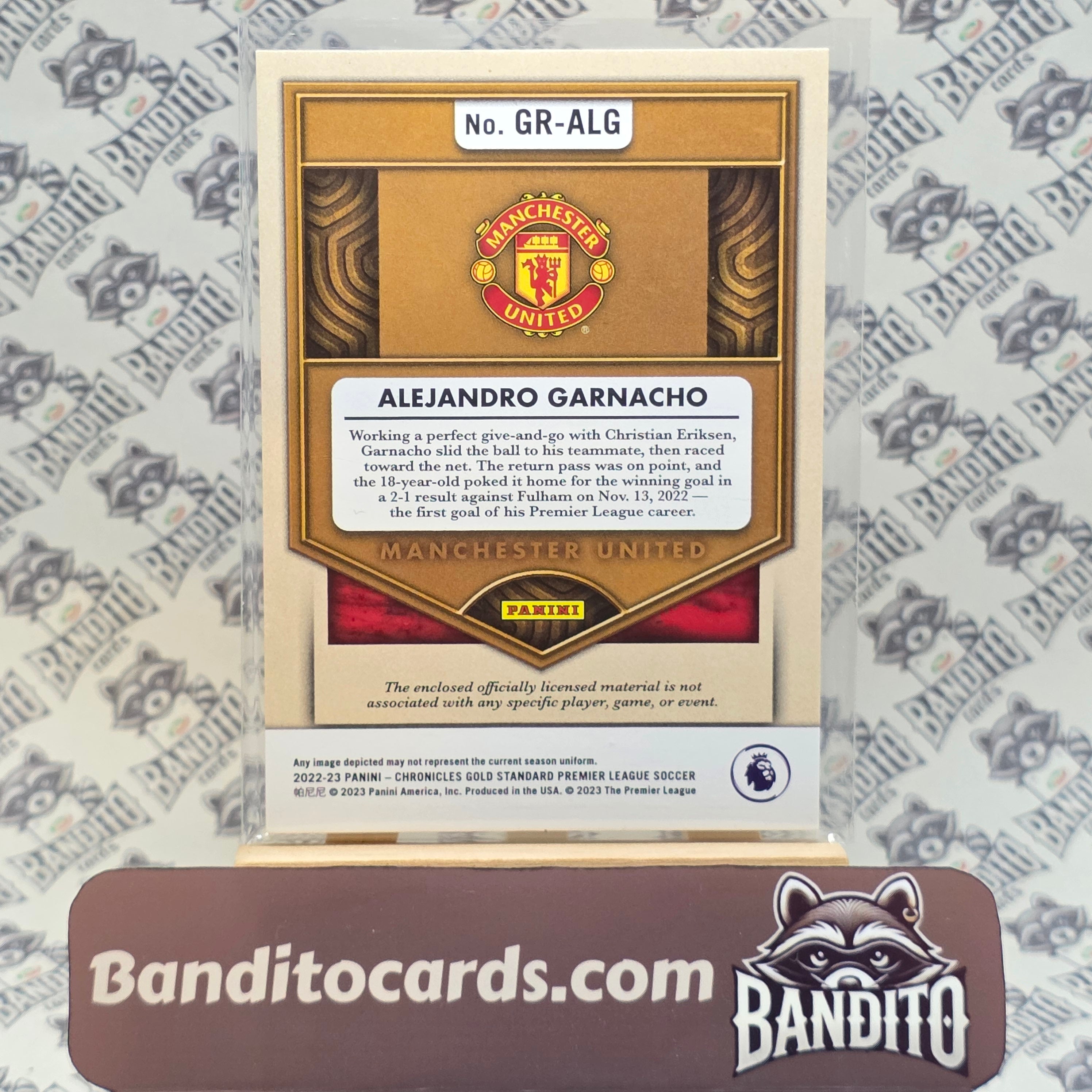 2022-23 Panini Chronicles Alejandro Garnacho RC patch /199 - Manchester United