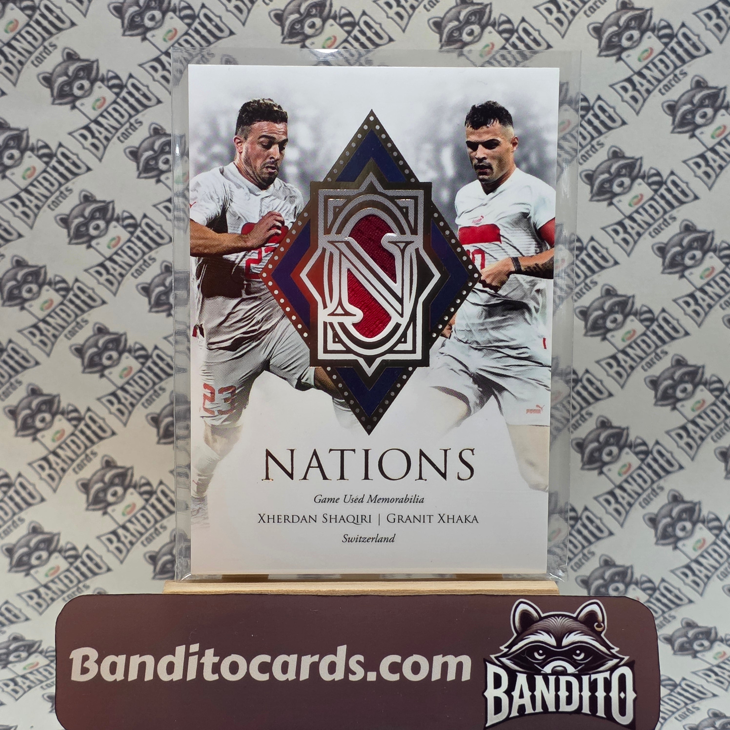 2023 Futera Granit Xhaka & Xherdan Shaqiri patch /15 - Switzerland